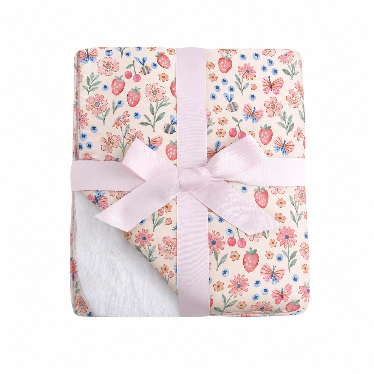 Preorder Plush Toddler Blankie - Berry Blossom