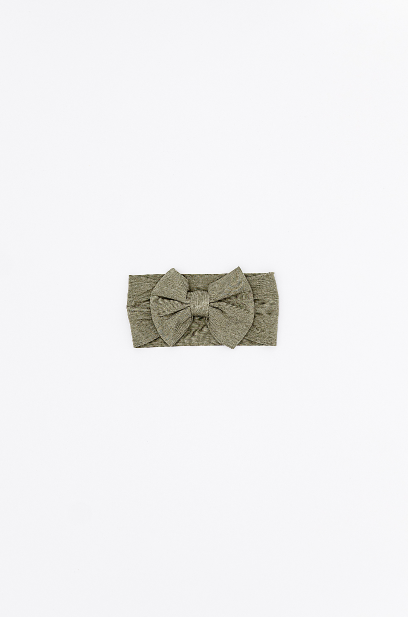 SOLID BOW - OLIVE