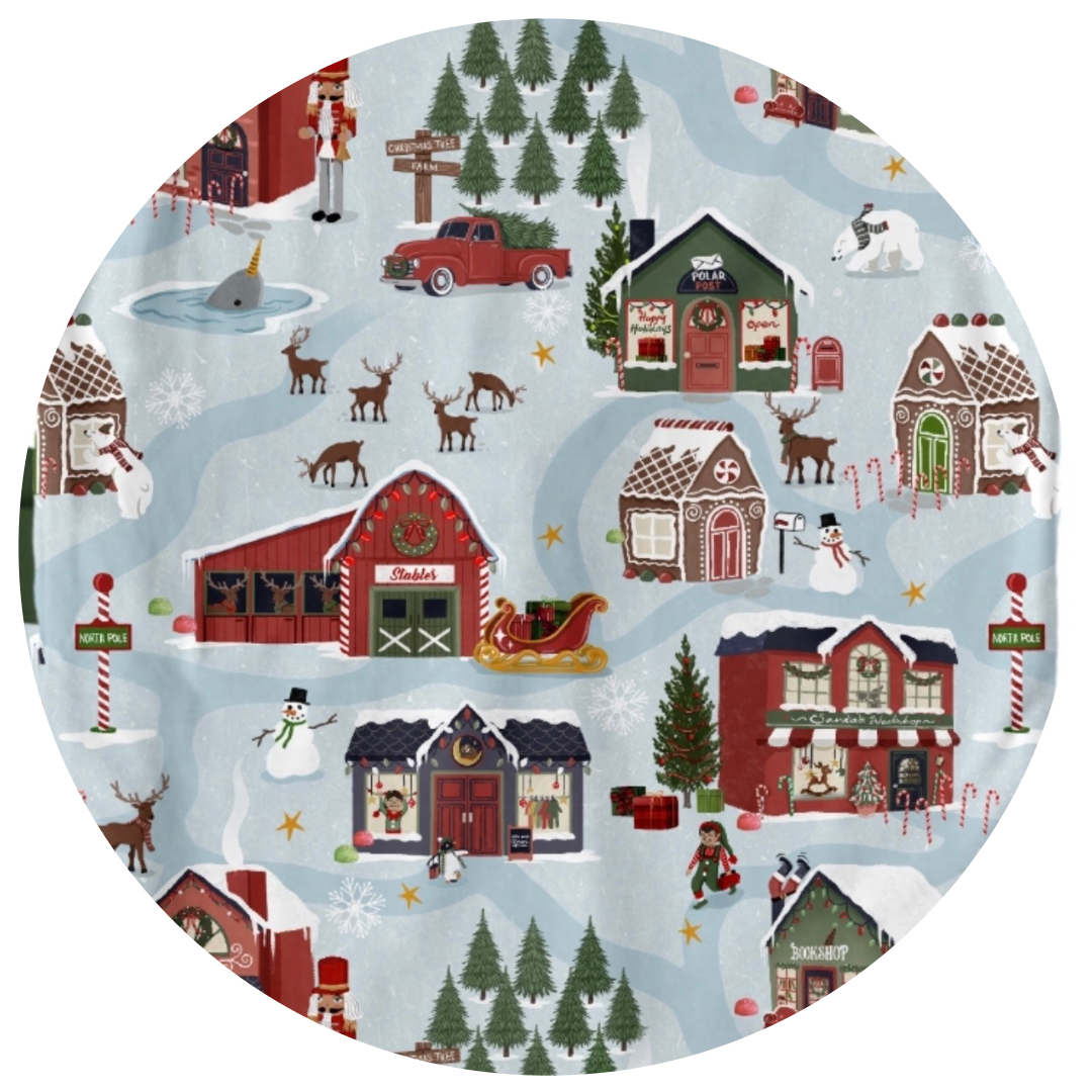 Preorder Men's Henley - Santa's Village
