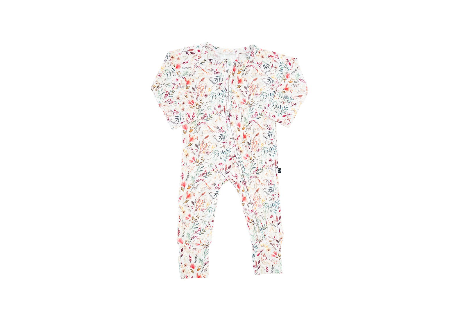 ADAPTIVE RIBBED ZIP JAMMIES - FALL FOLIAGE - The Sleepy Sloth