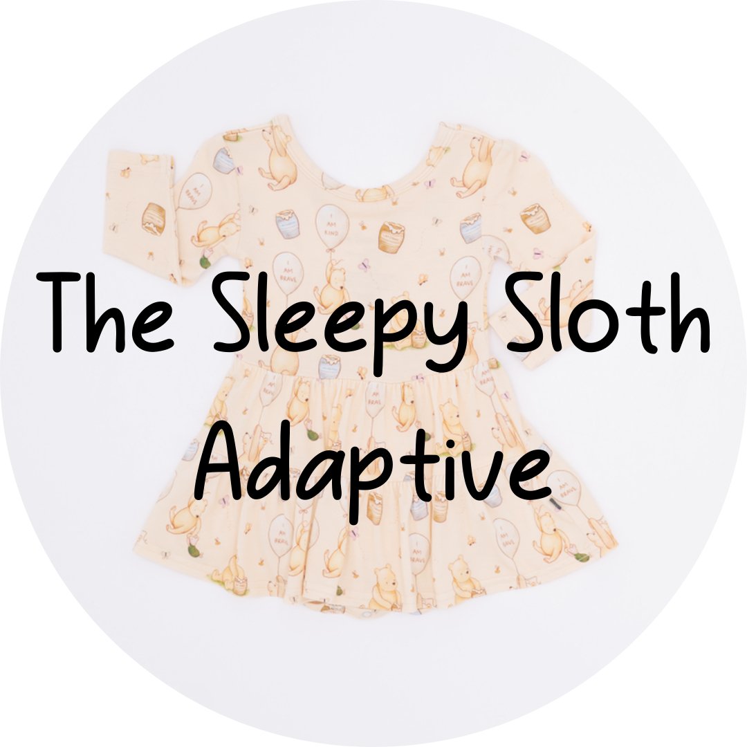 ADAPTIVE TIERED BODYSUIT TWIRLIE DRESS - 100 ACRES OF KINDNESS - The Sleepy Sloth