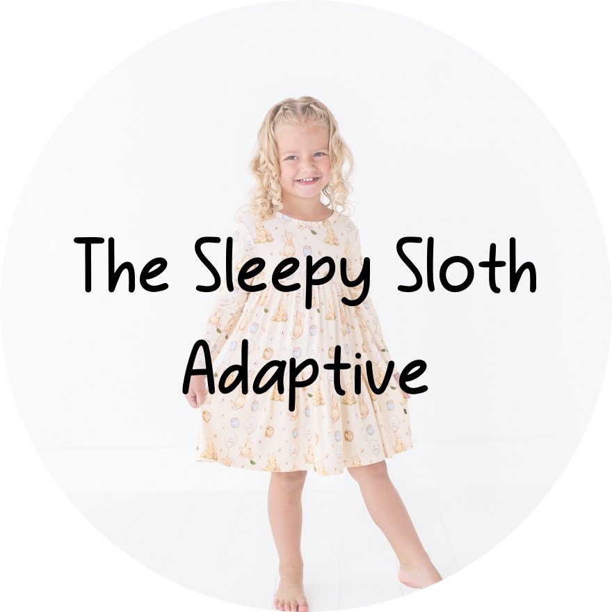 ADAPTIVE TIERED LONG SLEEVE TWIRLIE DRESS - 100 ACRES OF KINDNESS - The Sleepy Sloth