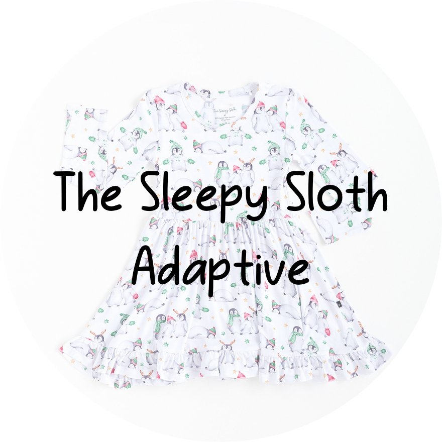 ADAPTIVE TWIRL DRESS - COZY SNOW MATES - The Sleepy Sloth