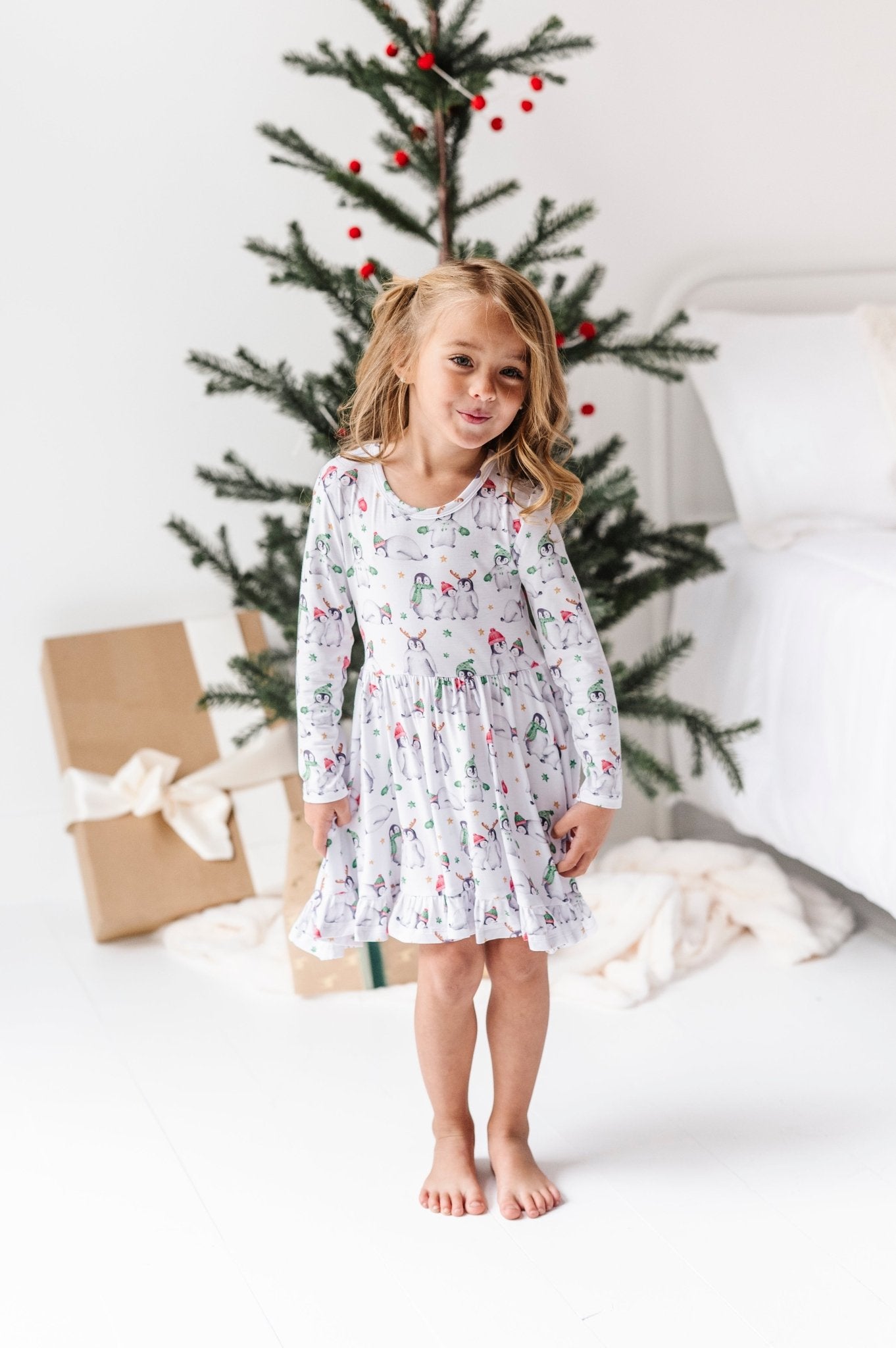 ADAPTIVE TWIRL DRESS - COZY SNOW MATES - The Sleepy Sloth