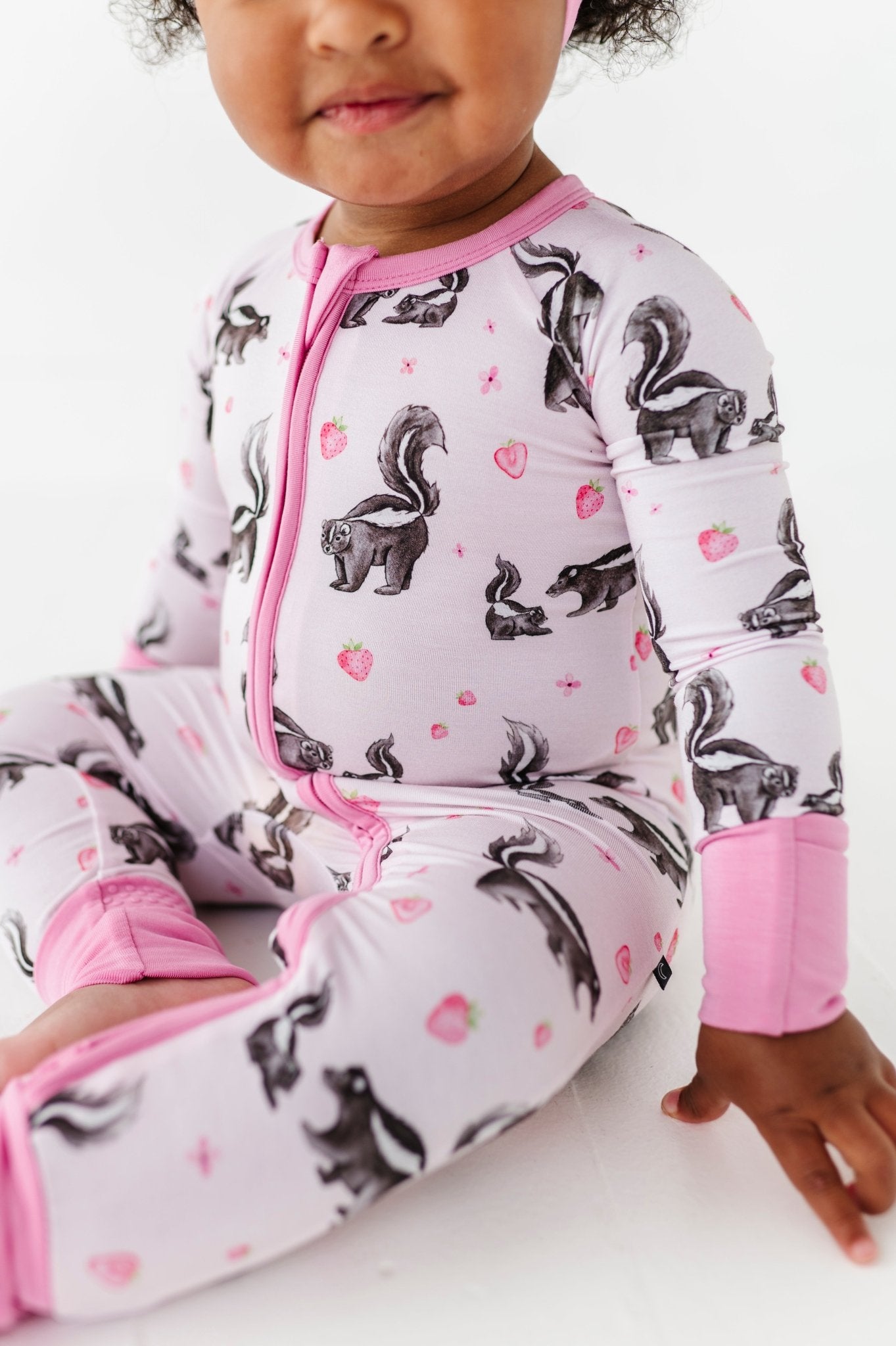 ADAPTIVE ZIP JAMMIES - BERRY SWEET - The Sleepy Sloth