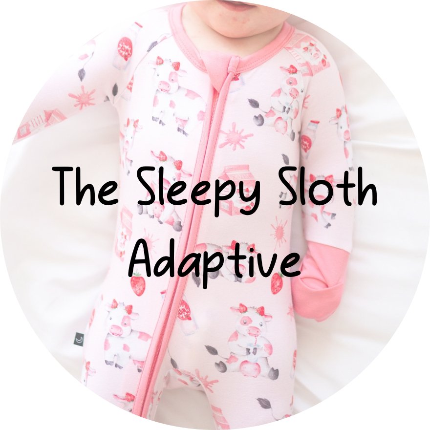 ADAPTIVE ZIP JAMMIES - BERRYLICIOUS - The Sleepy Sloth