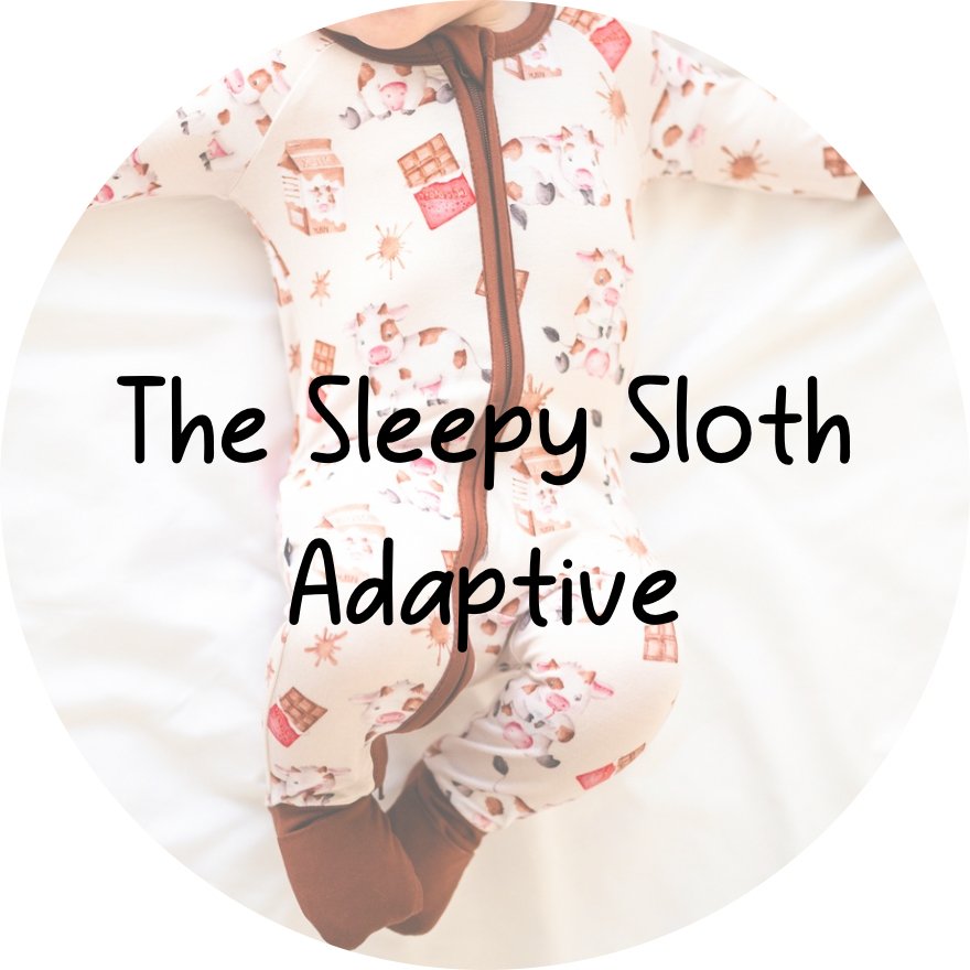 ADAPTIVE ZIP JAMMIES - CHOCOHOLIC - The Sleepy Sloth