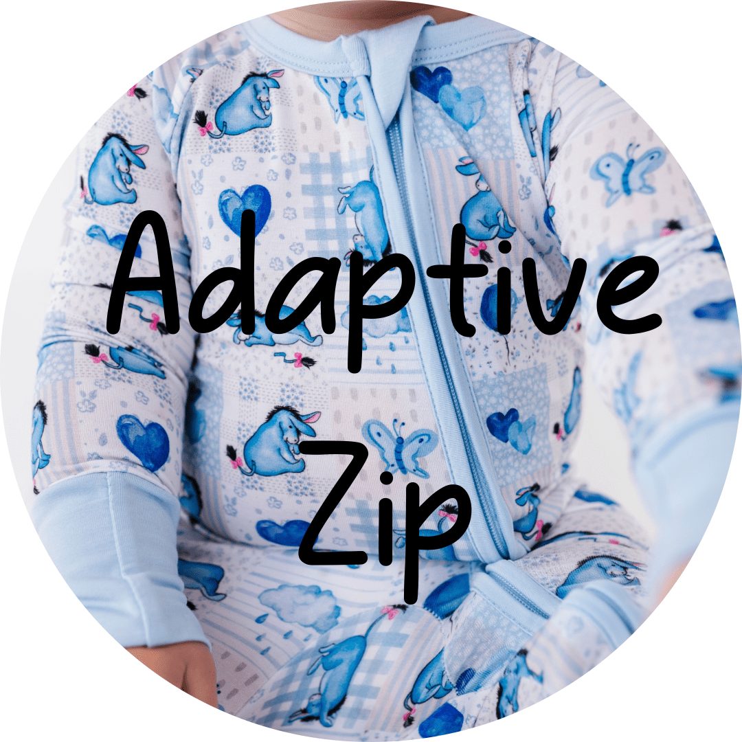 ADAPTIVE ZIP JAMMIES - EEYORE THE BEST - The Sleepy Sloth
