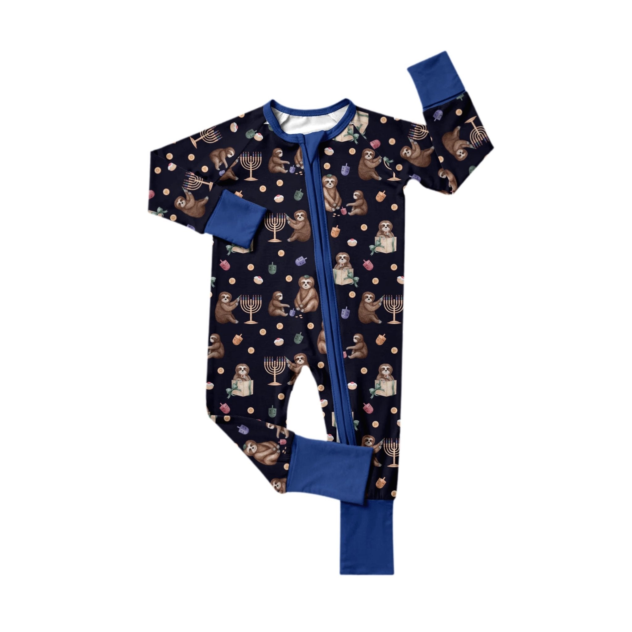 ADAPTIVE ZIP JAMMIES - EIGHT SLEEPY NIGHTS - The Sleepy Sloth