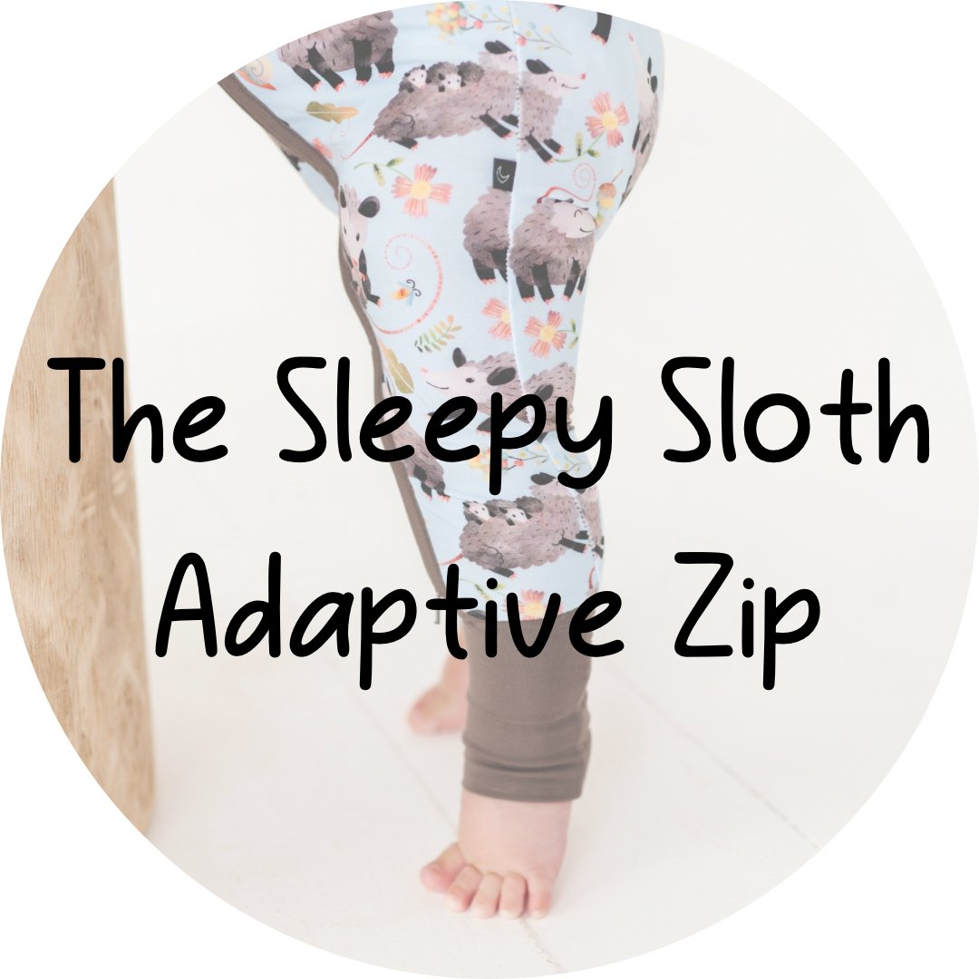 ADAPTIVE ZIP JAMMIES - IMPOSSUMLY CUTE - The Sleepy Sloth