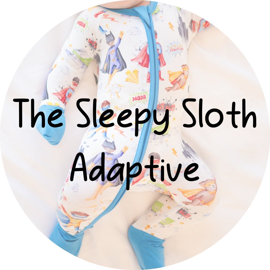 ADAPTIVE ZIP JAMMIES - KA - POW! - The Sleepy Sloth