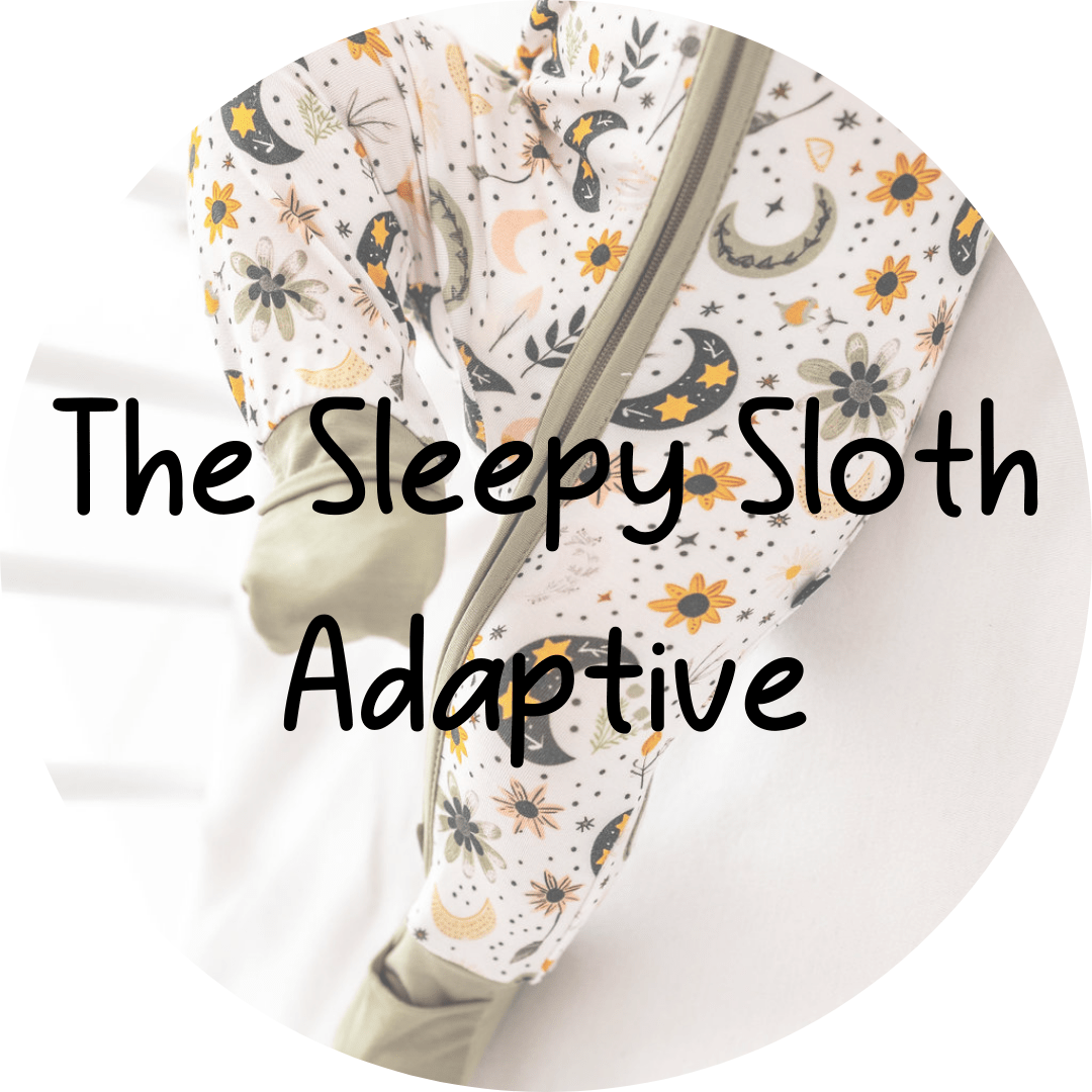 ADAPTIVE ZIP JAMMIES - LUNAR BLOSSOM - The Sleepy Sloth