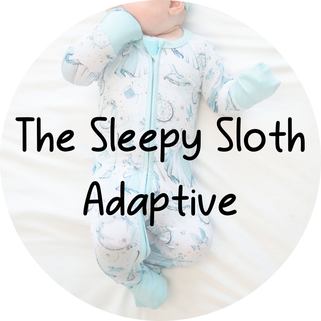 ADAPTIVE ZIP JAMMIES - MIDNIGHT BALL - The Sleepy Sloth