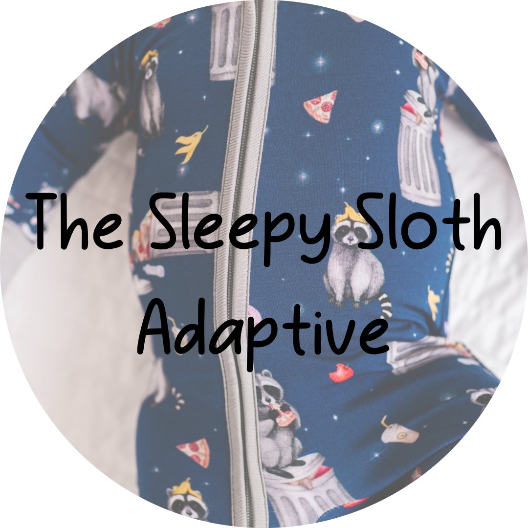 ADAPTIVE ZIP JAMMIES - MIDNIGHT SNACK - The Sleepy Sloth