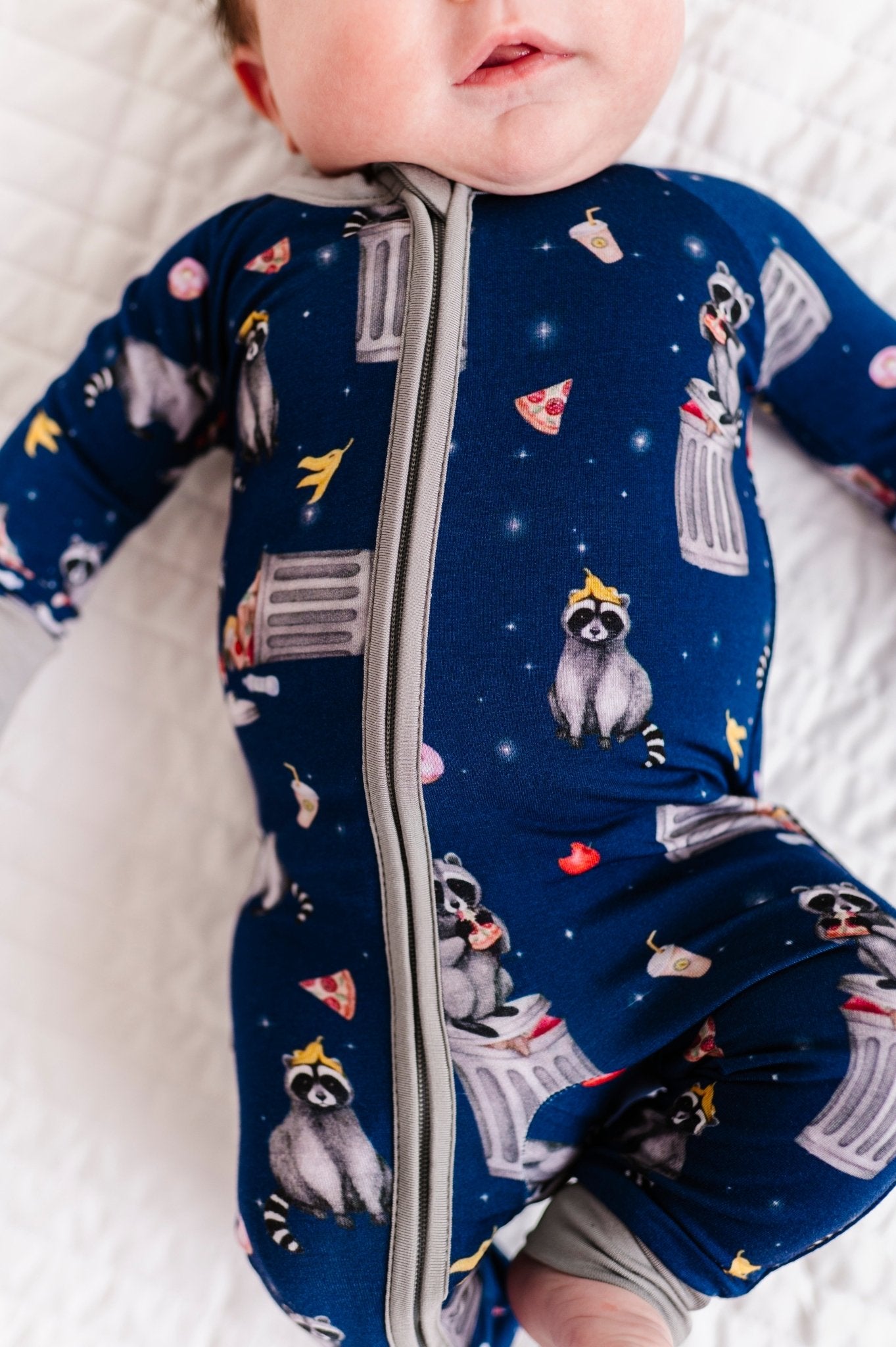 ADAPTIVE ZIP JAMMIES - MIDNIGHT SNACK - The Sleepy Sloth