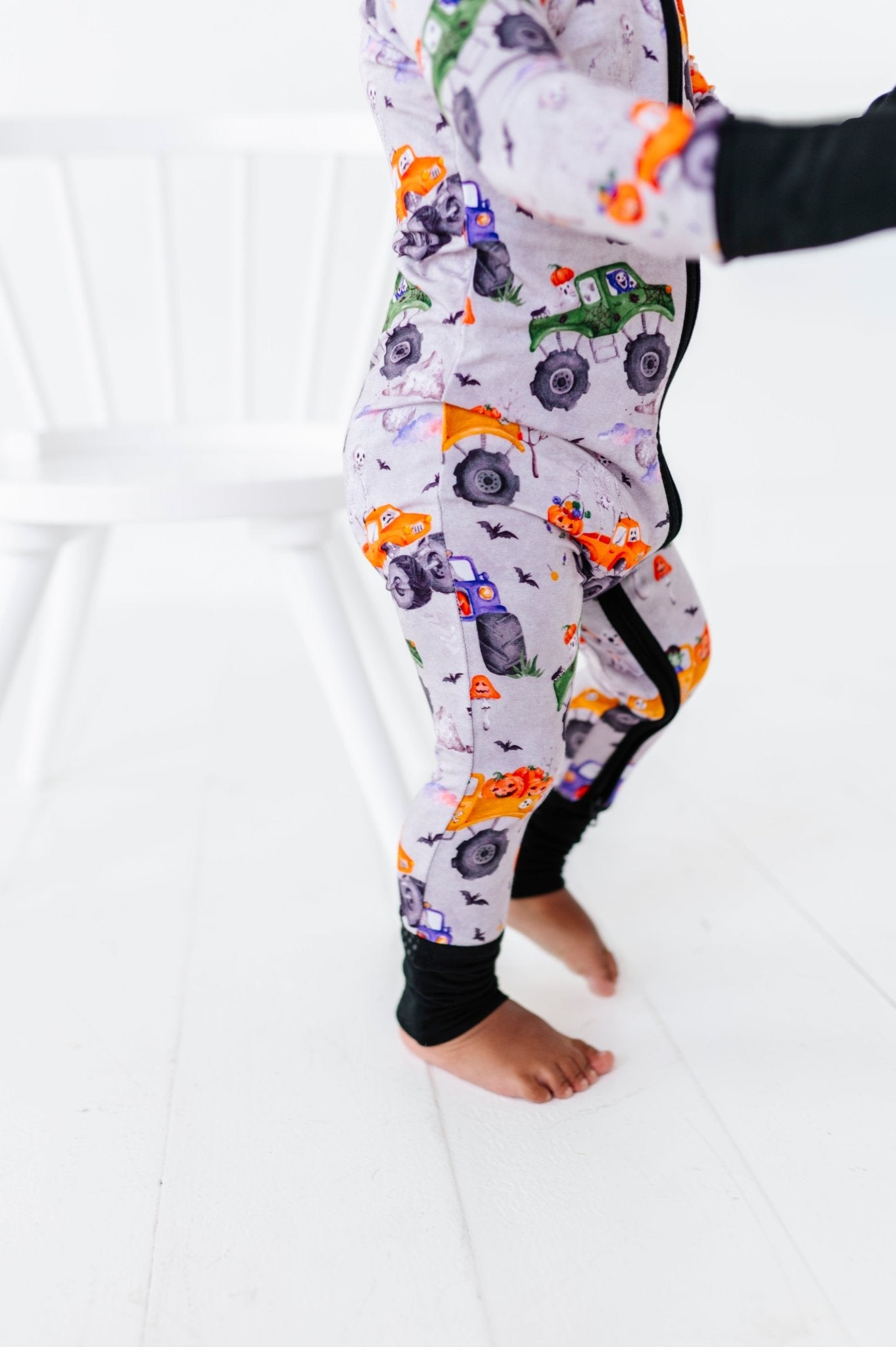 ADAPTIVE ZIP JAMMIES - MONSTER RALLY - The Sleepy Sloth