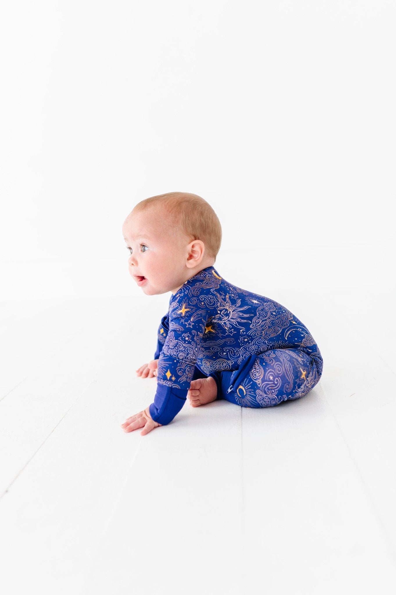 ADAPTIVE ZIP JAMMIES - MYSTIC SKY - The Sleepy Sloth