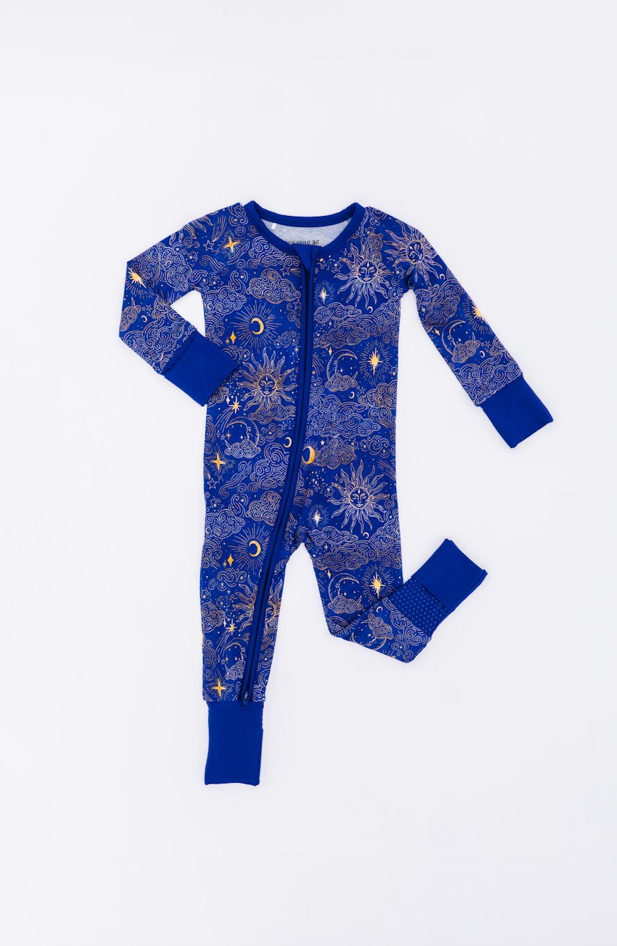 ADAPTIVE ZIP JAMMIES - MYSTIC SKY - The Sleepy Sloth