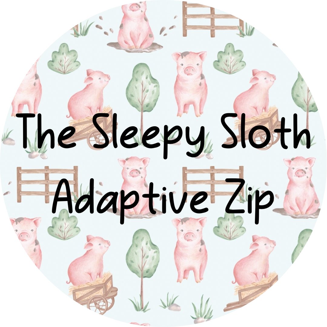 ADAPTIVE ZIP JAMMIES - OH SO HAMSOME - The Sleepy Sloth