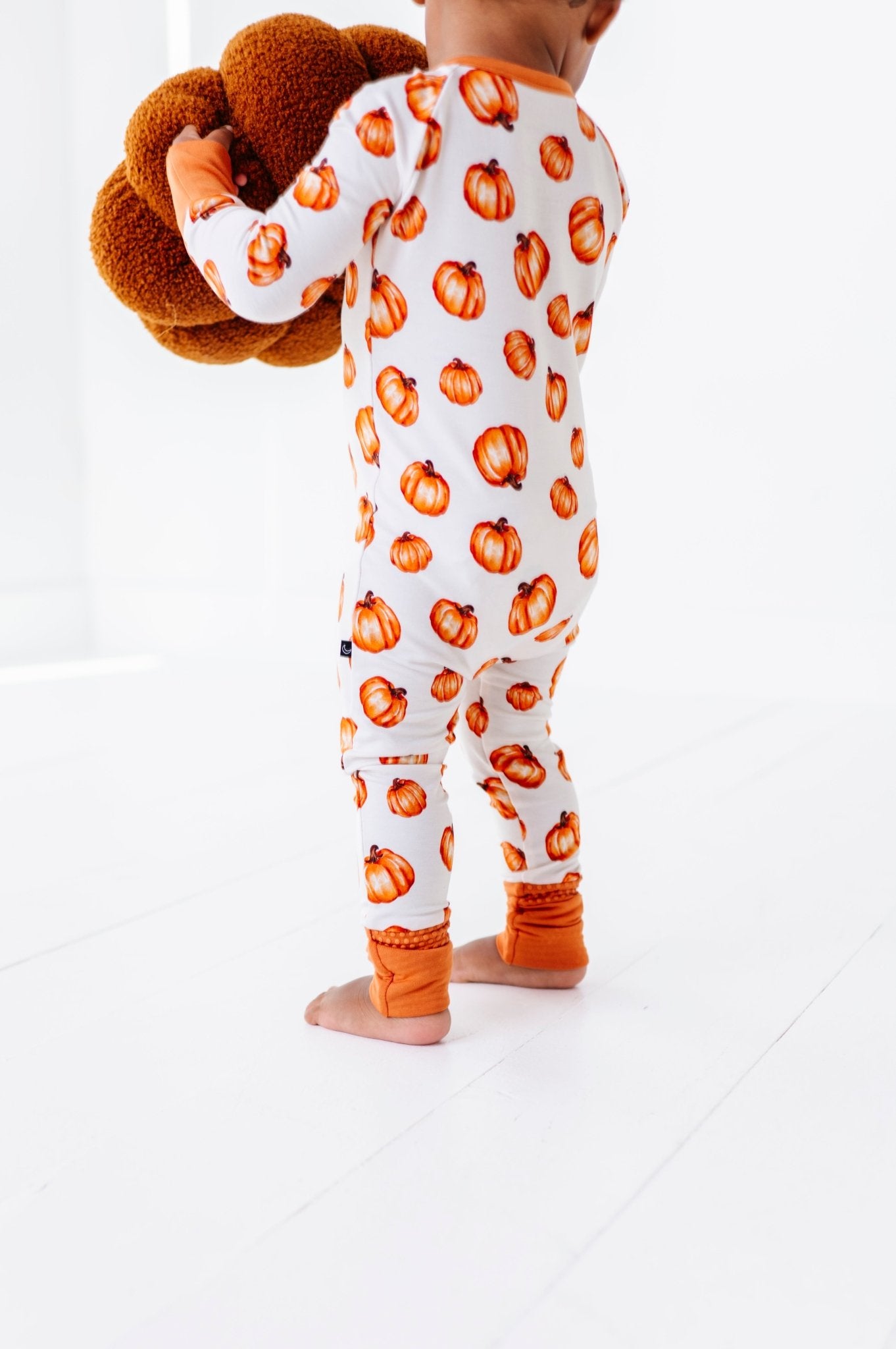 ADAPTIVE ZIP JAMMIES - PUMPKIN PATCH 2.0 - The Sleepy Sloth