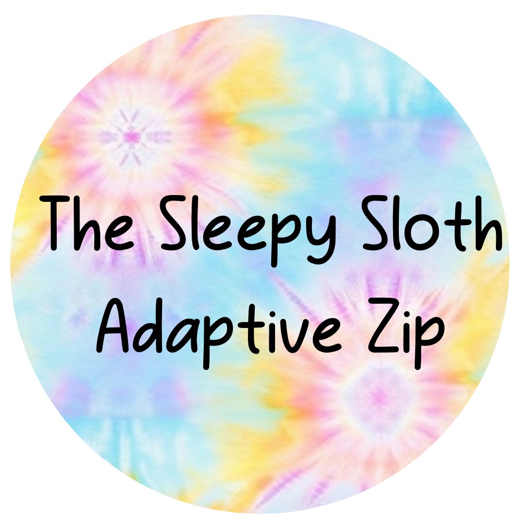 ADAPTIVE ZIP JAMMIES - RAINBOW TWIST - The Sleepy Sloth