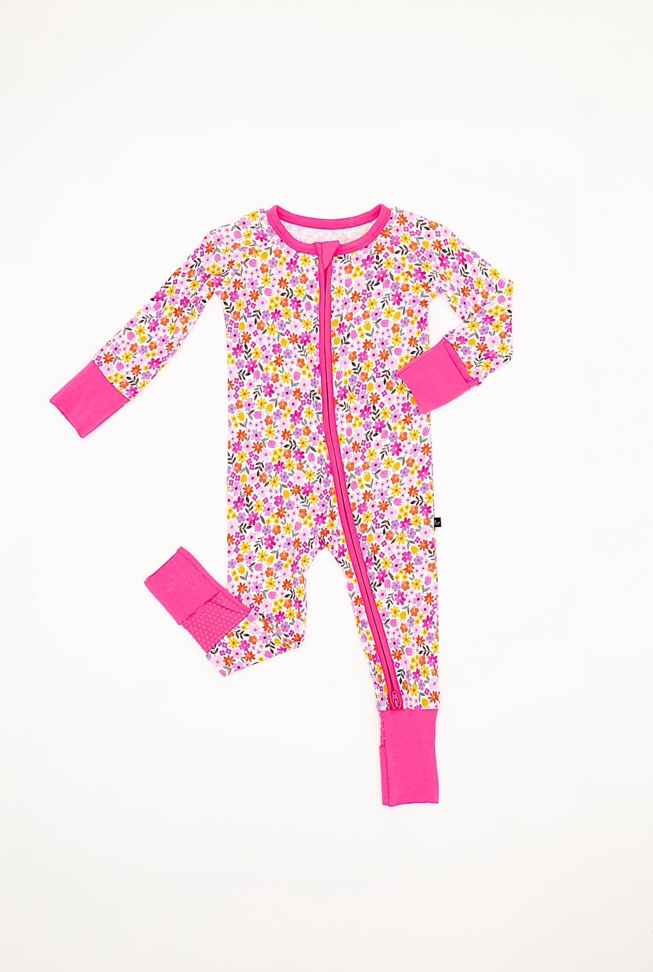 ADAPTIVE ZIP JAMMIES - ROSEY POSEY - The Sleepy Sloth