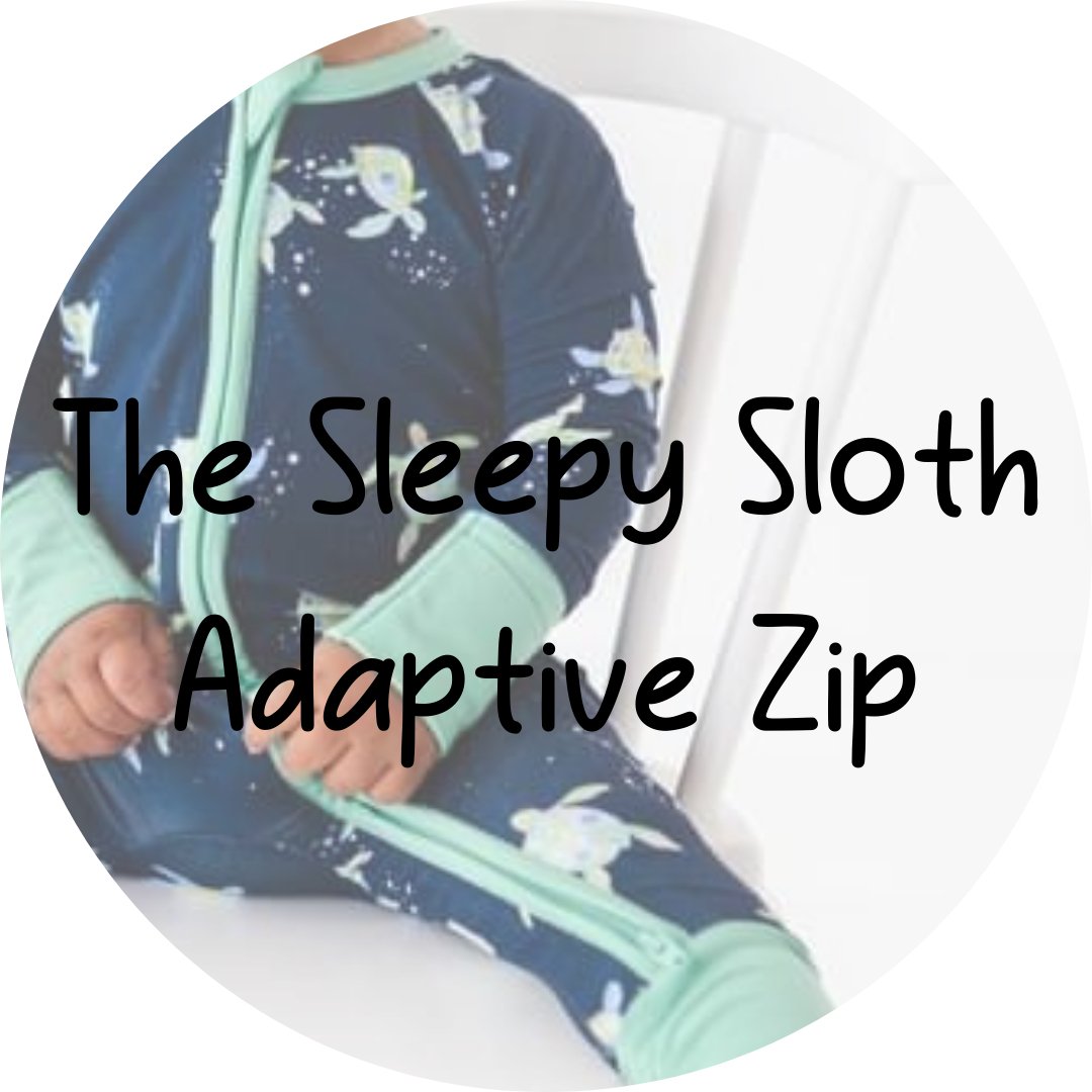 ADAPTIVE ZIP JAMMIES - SEA THE STARS - The Sleepy Sloth