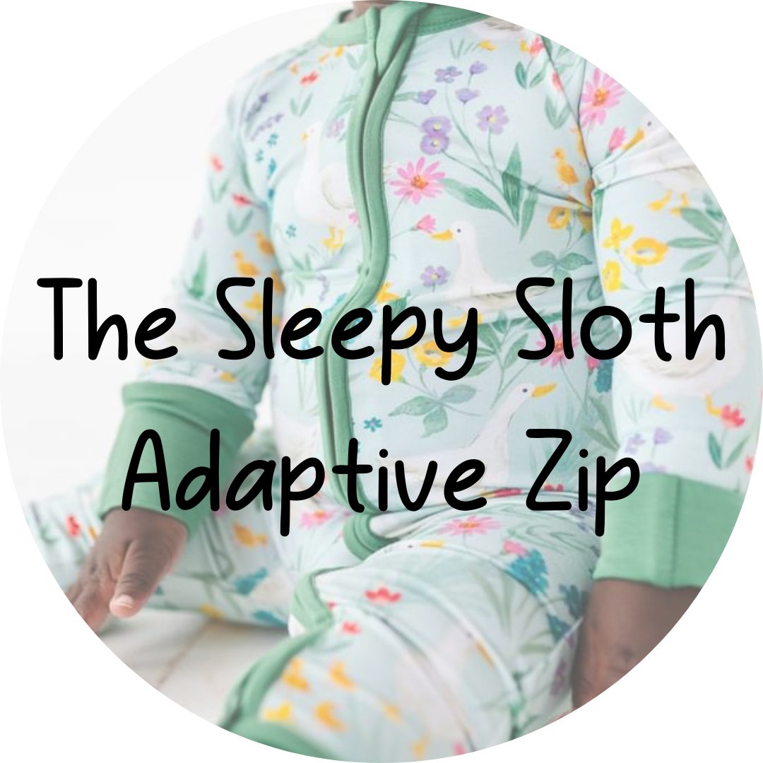 ADAPTIVE ZIP JAMMIES - SILLY GOOSE - The Sleepy Sloth