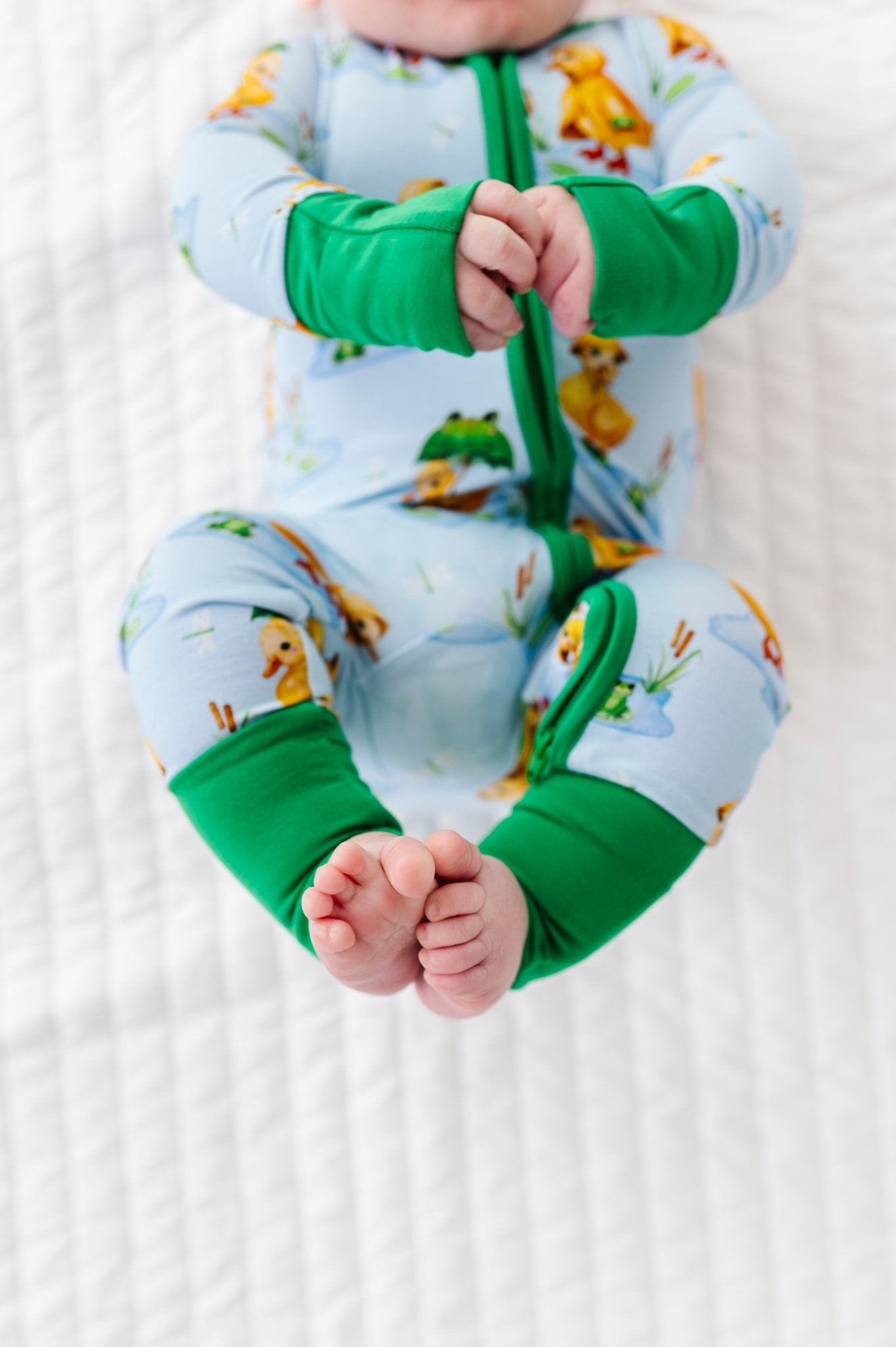 ADAPTIVE ZIP JAMMIES - SO DUCKLING CUTE - The Sleepy Sloth