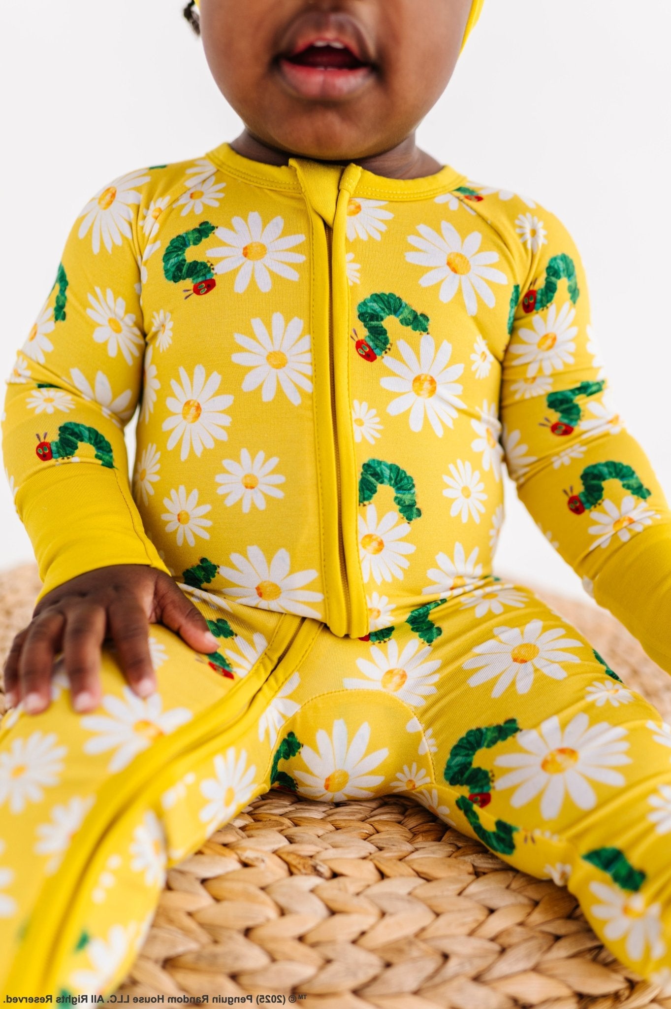 ADAPTIVE ZIP JAMMIES - SPRING DAISY - The Sleepy Sloth