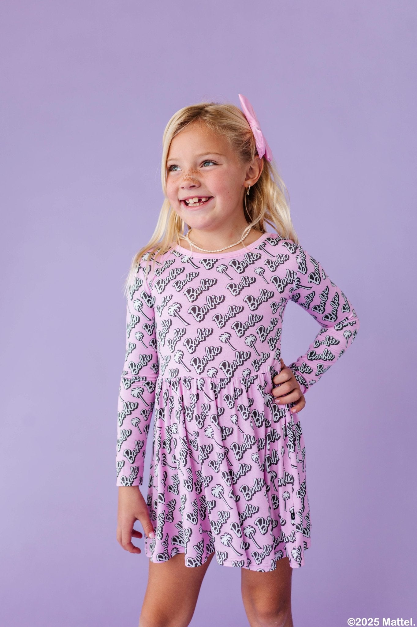 Alligator Clip Solid Big Bow - MALIBU PALMS PINK - The Sleepy Sloth