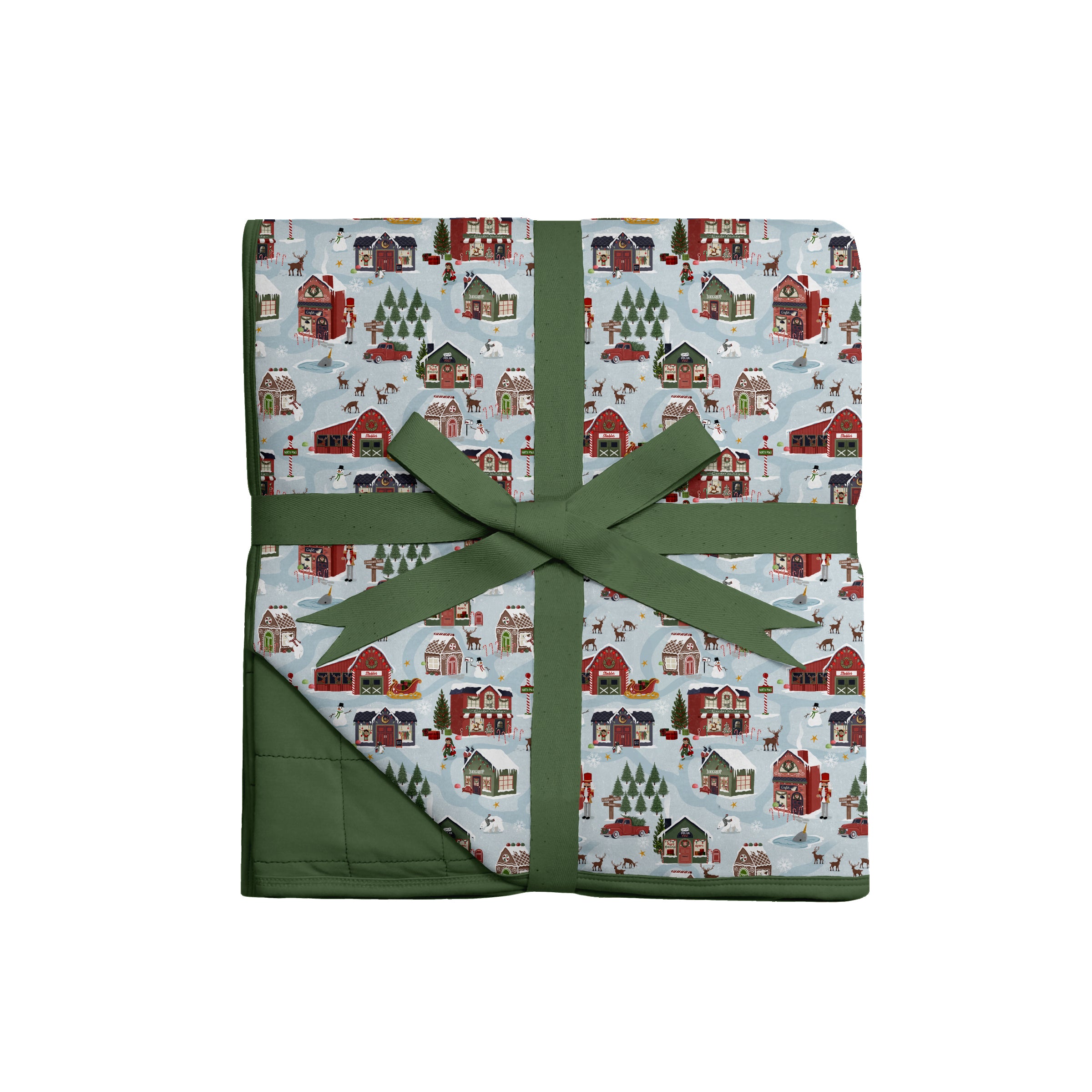 Preorder Mini Blankie - Santa's Village