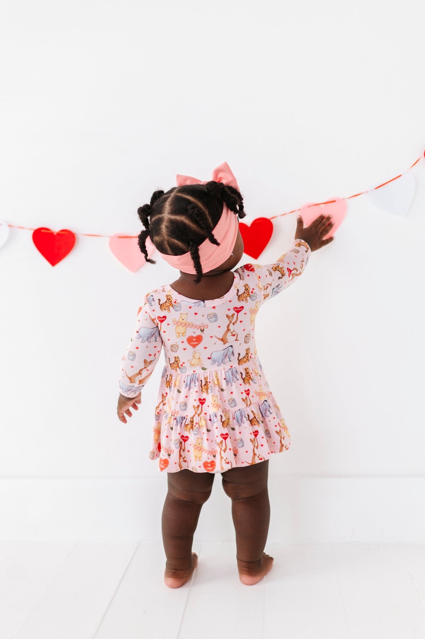 BODYSUIT TWIRL DRESS - 100 ACRES OF KISSES - The Sleepy Sloth