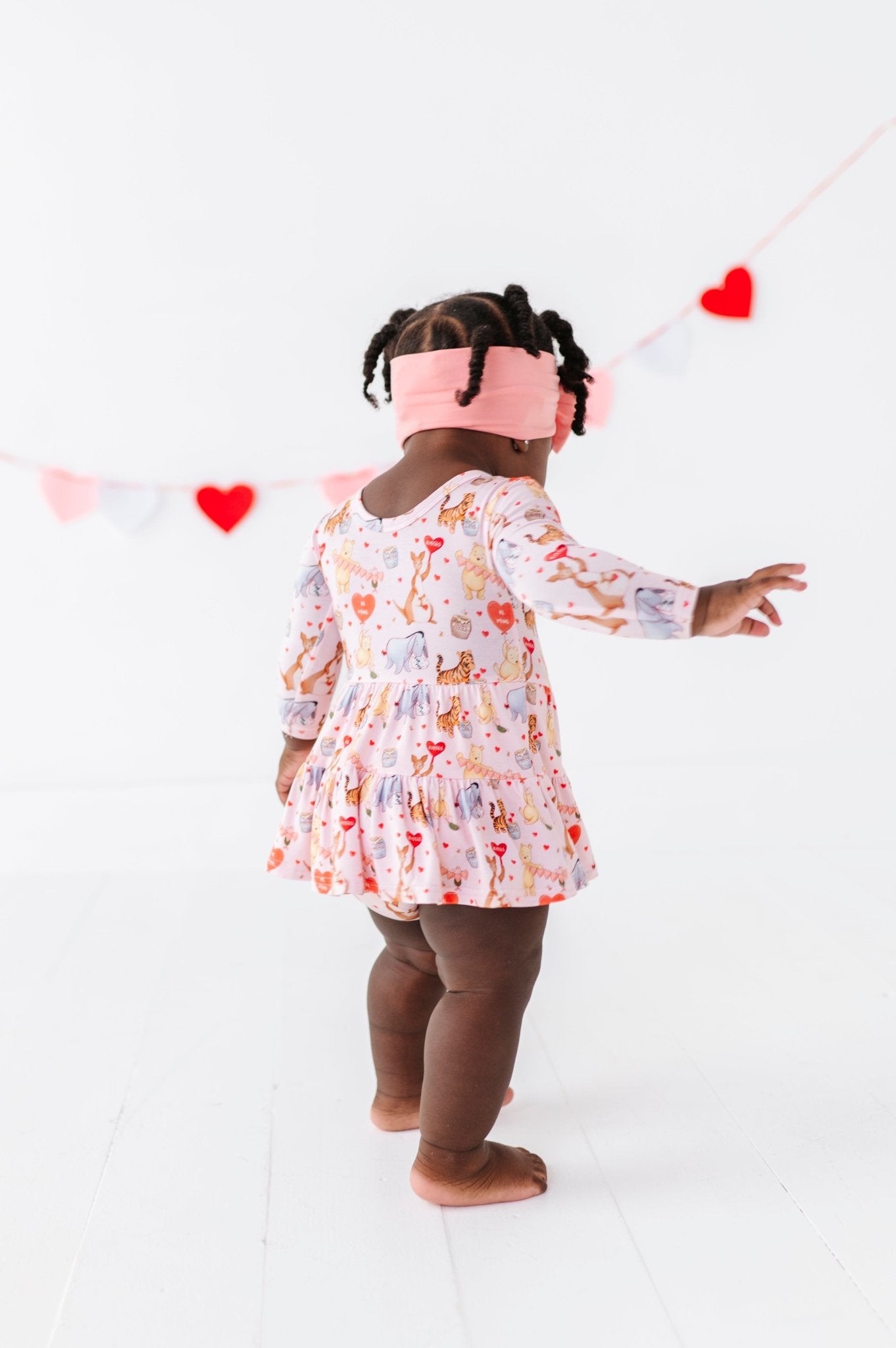 BODYSUIT TWIRL DRESS - 100 ACRES OF KISSES - The Sleepy Sloth