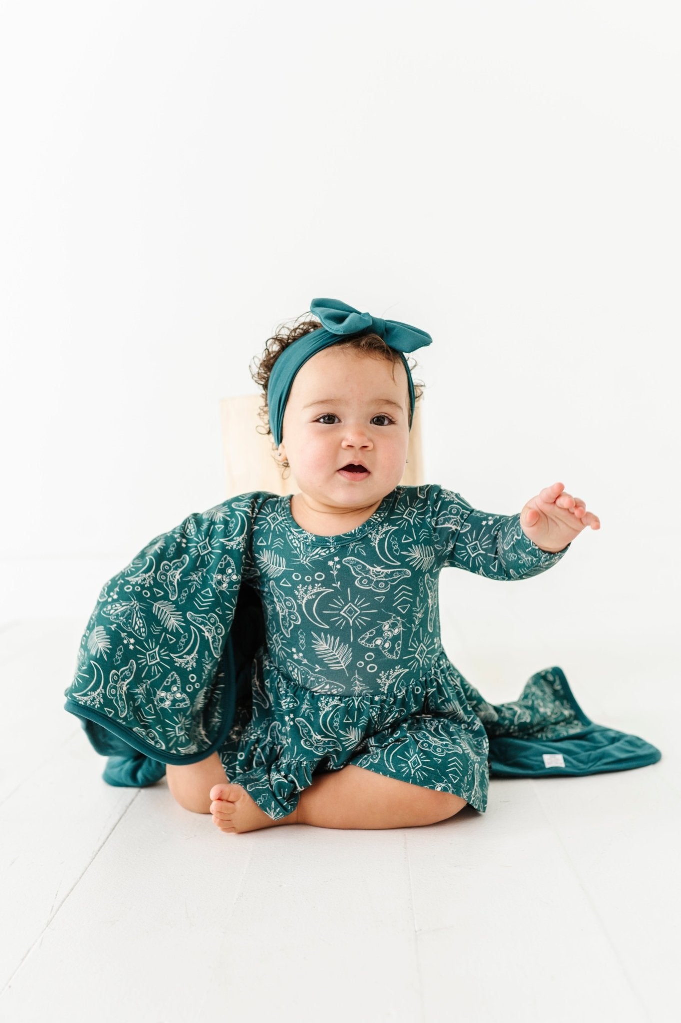 Bodysuit Twirl Dress - CELESTIAL MOTHS - The Sleepy Sloth