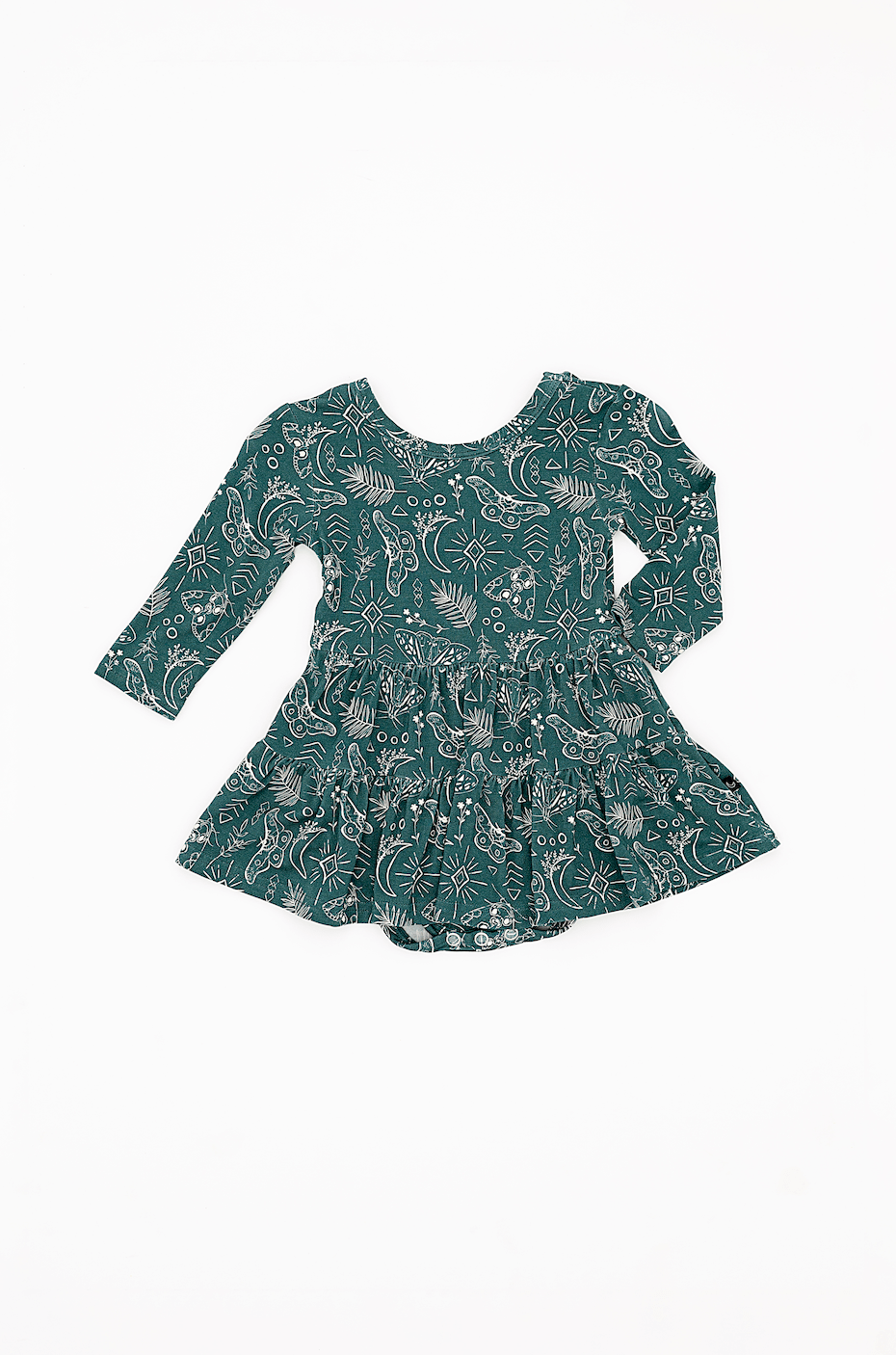 Bodysuit Twirl Dress - CELESTIAL MOTHS - The Sleepy Sloth