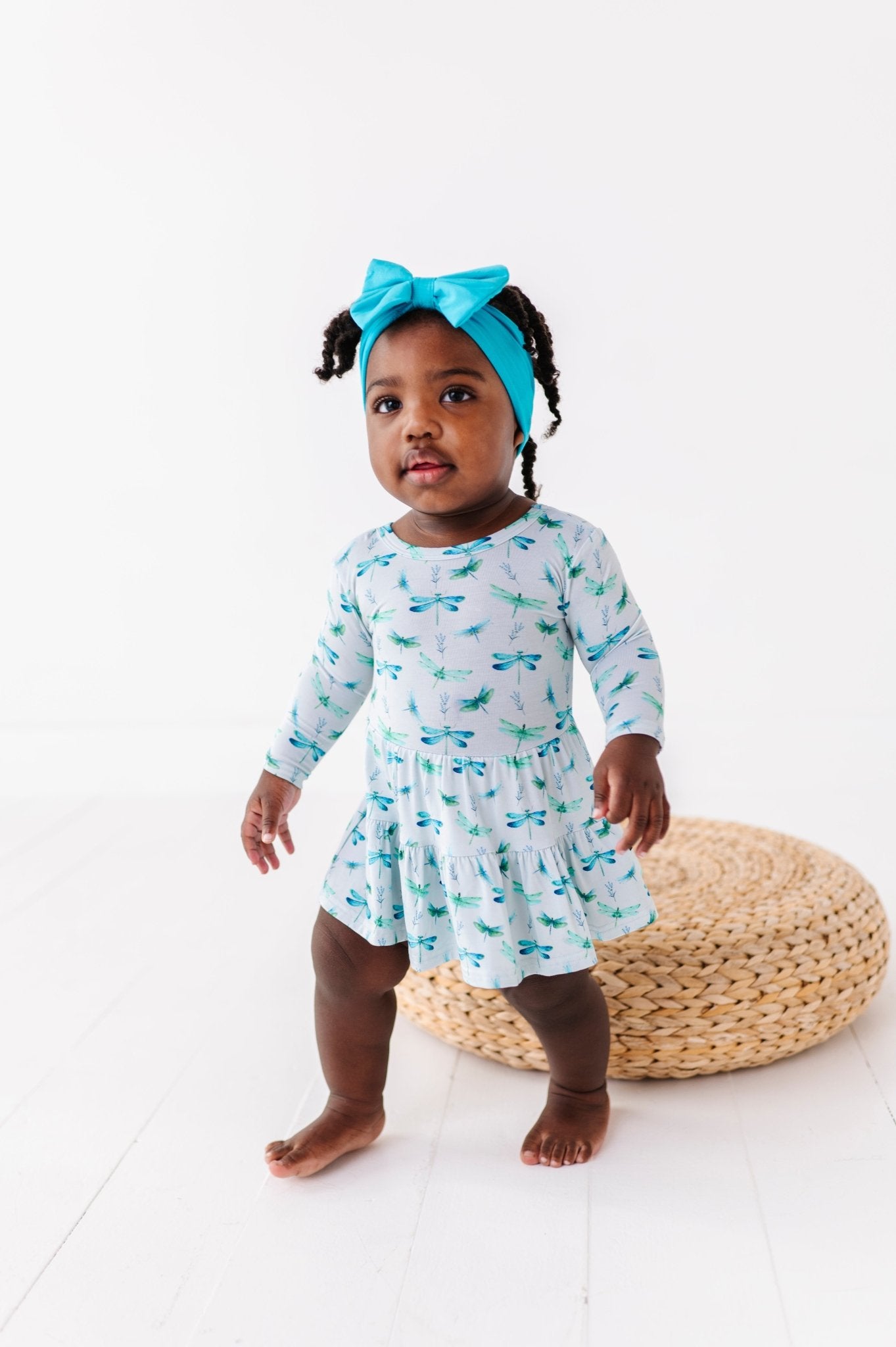 BODYSUIT TWIRL DRESS - DRAGONFLIES - The Sleepy Sloth