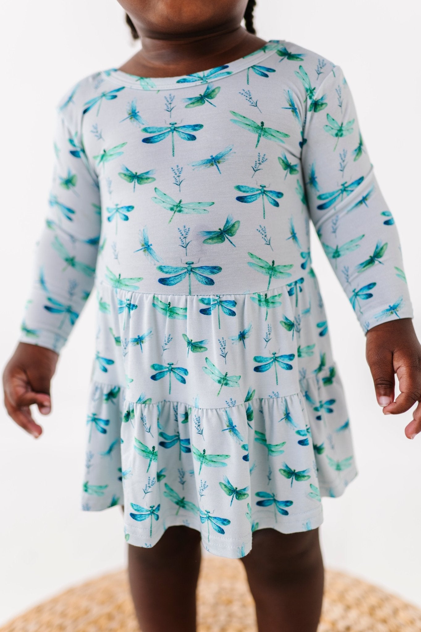 BODYSUIT TWIRL DRESS - DRAGONFLIES - The Sleepy Sloth