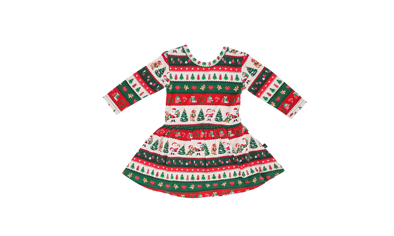 BODYSUIT TWIRL DRESS - FAIR ISLE - The Sleepy Sloth