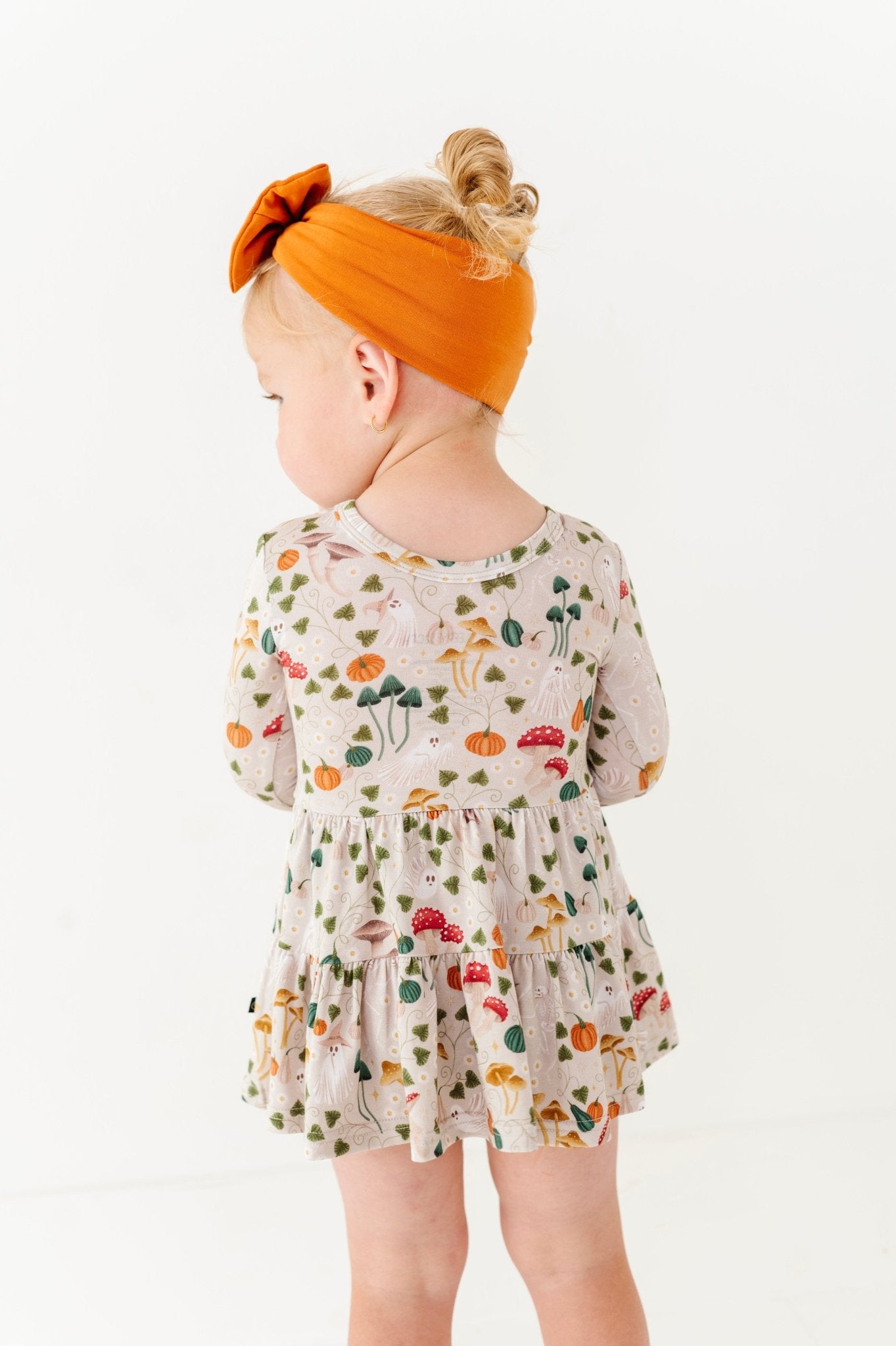 BODYSUIT TWIRL DRESS - GHOSTLY SHROOMS - The Sleepy Sloth