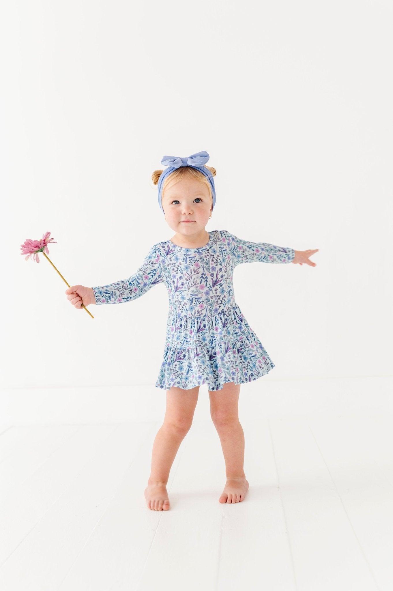 Bodysuit Twirl Dress - LAVENDER LOVE - The Sleepy Sloth