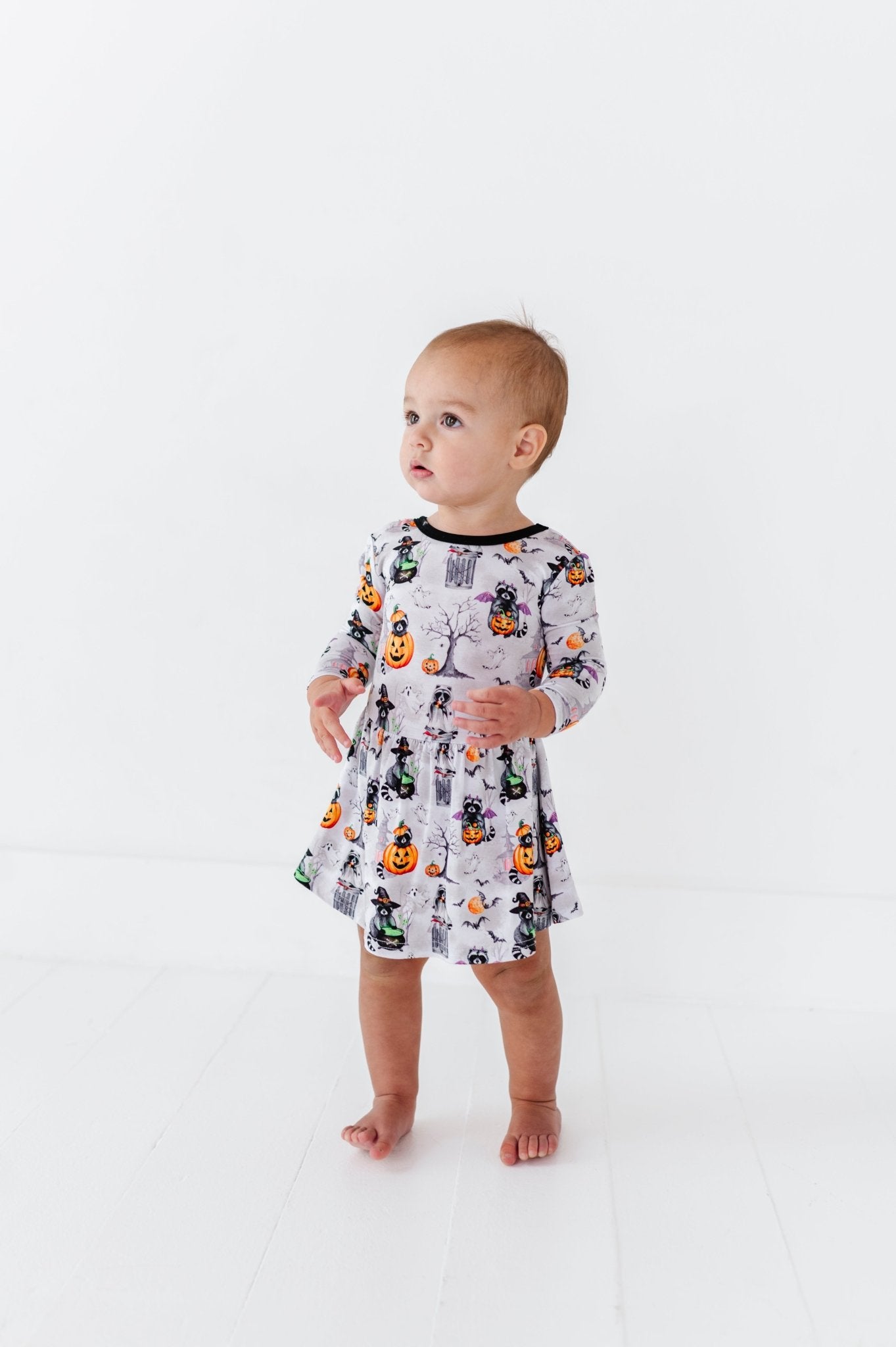 Bodysuit Twirl Dress - MIDNIGHT MISCHIEF - The Sleepy Sloth