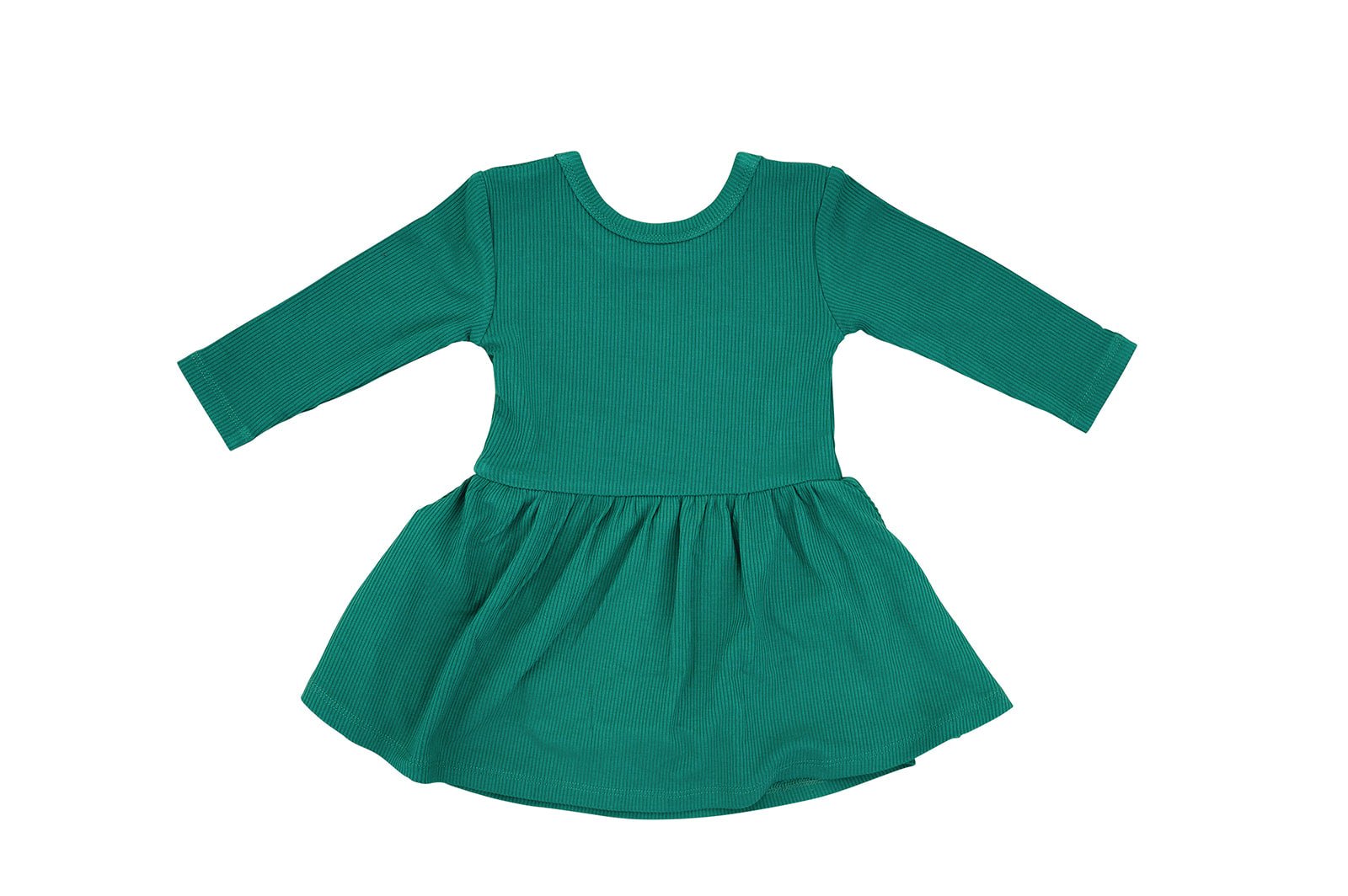 BODYSUIT TWIRL DRESS RIBBED SOLID - MISTLETOE - The Sleepy Sloth