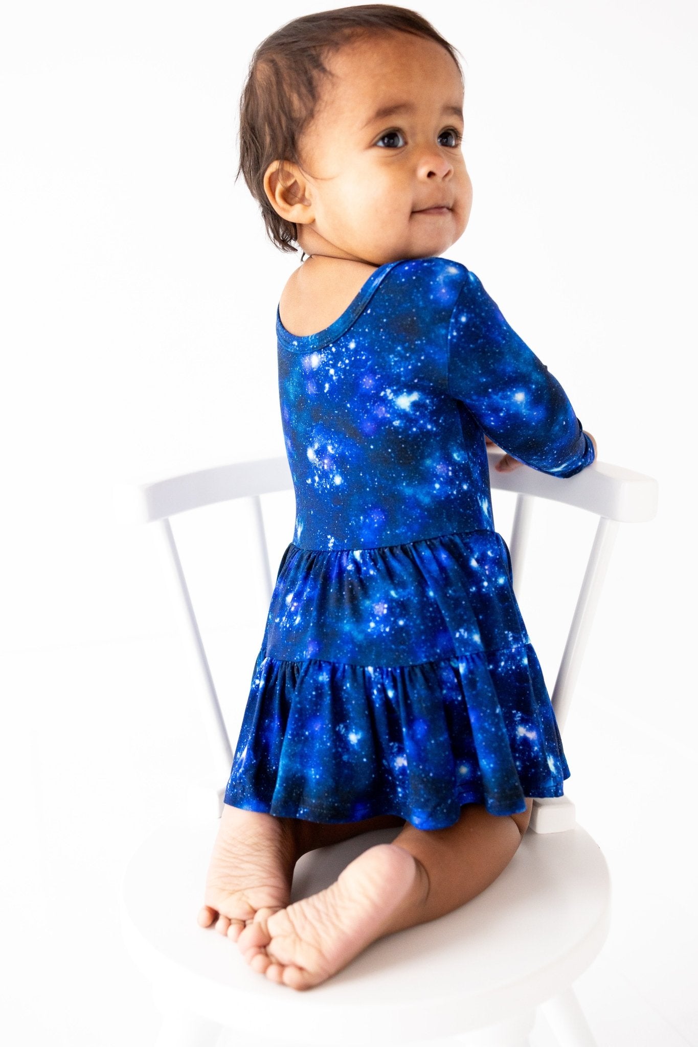 BODYSUIT TWIRL DRESS - SPACED OUT - The Sleepy Sloth