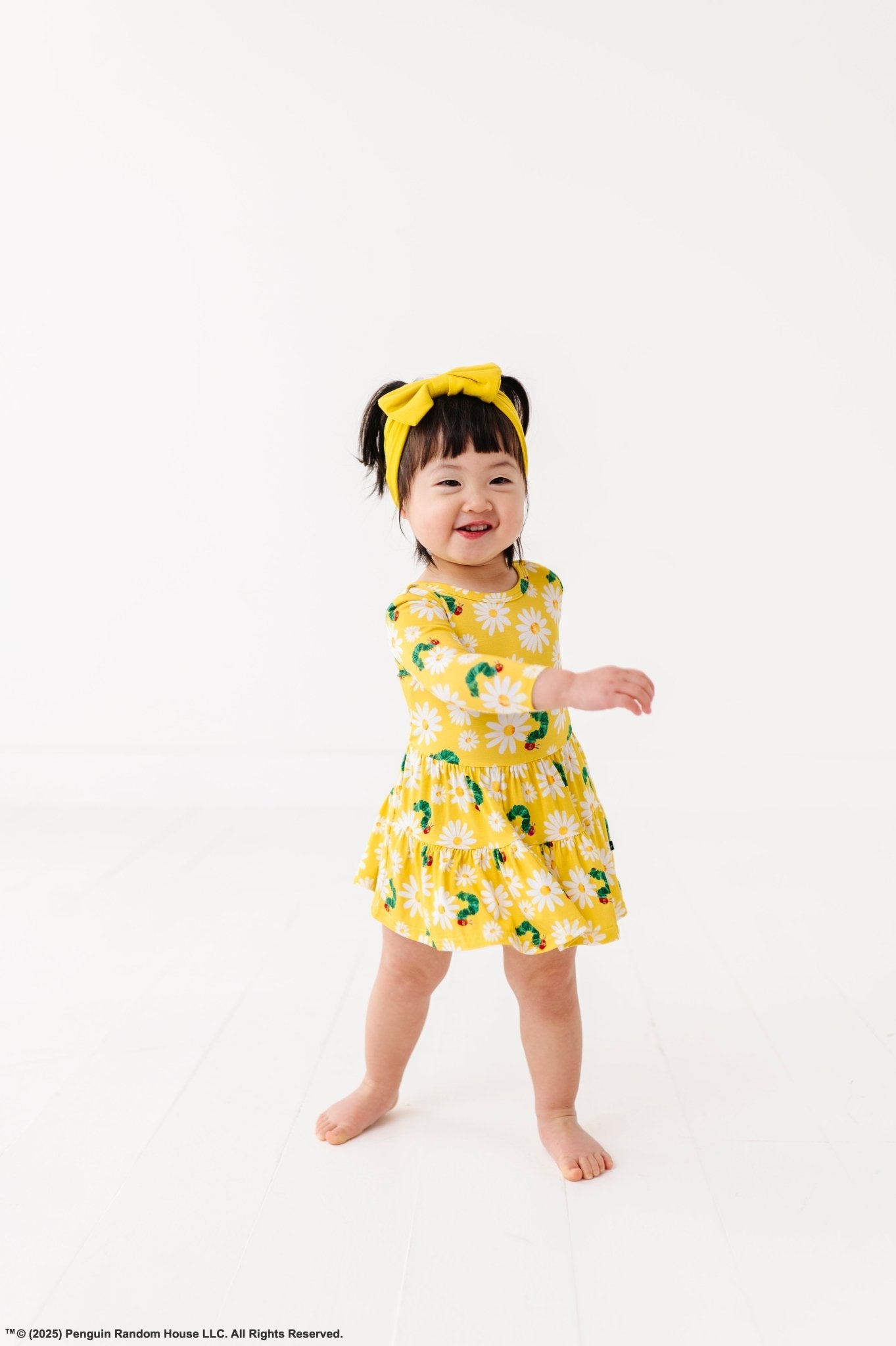 BODYSUIT TWIRL DRESS - SPRING DAISY - The Sleepy Sloth