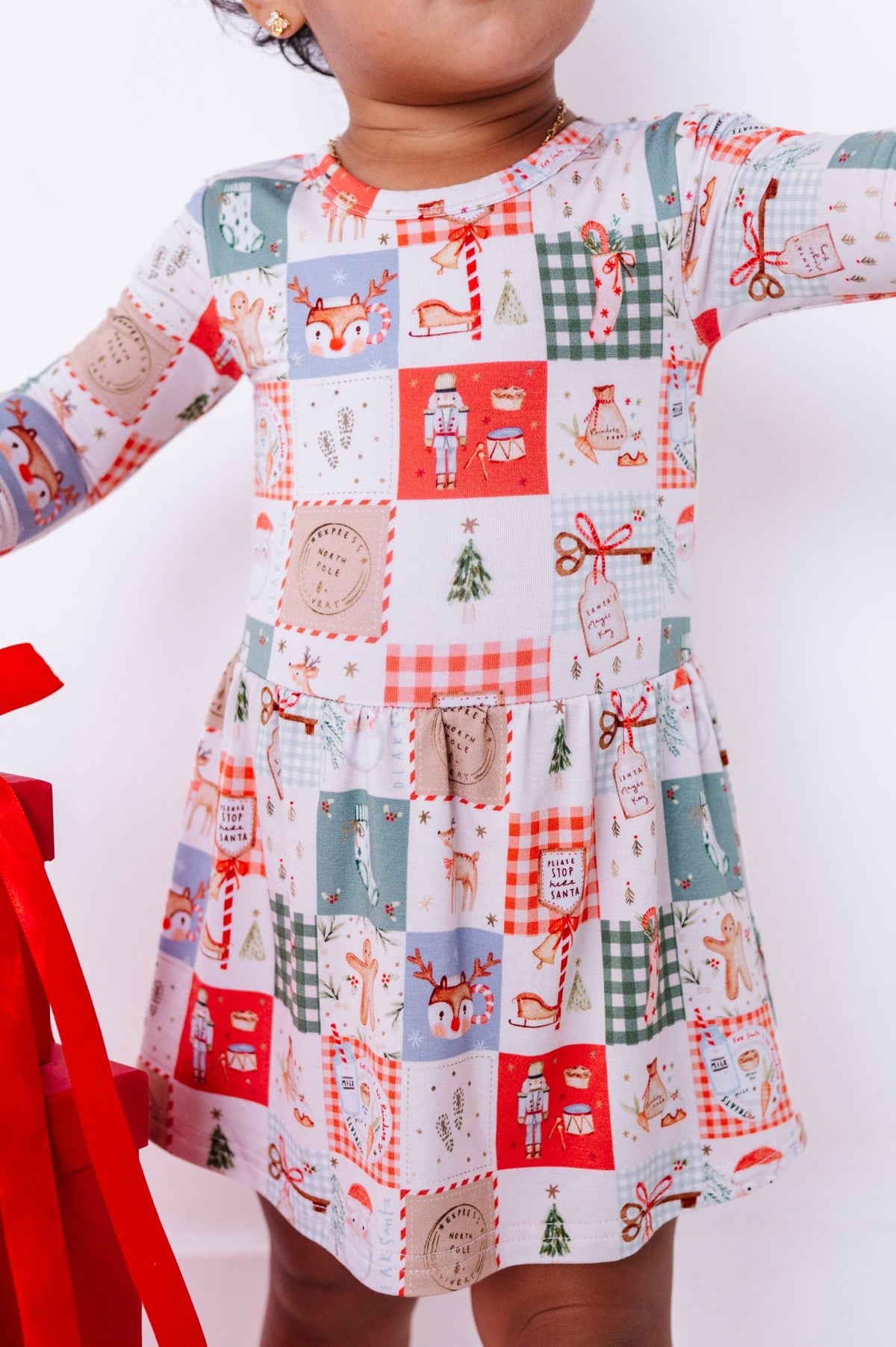 Bodysuit Twirlie Dress - Merry Mosaic - The Sleepy Sloth