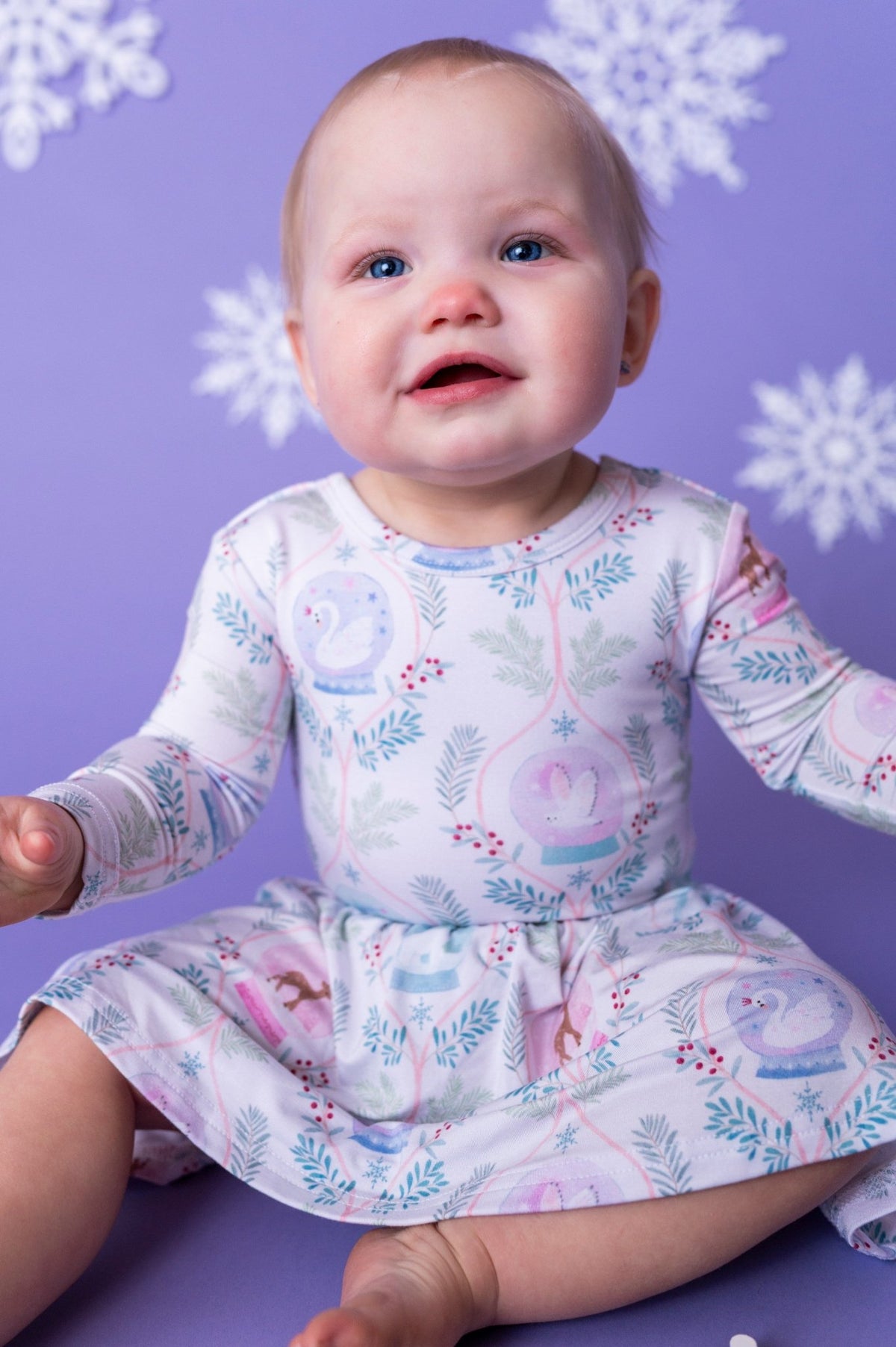 Bodysuit Twirlie Dress - Snow Much Wonder - The Sleepy Sloth