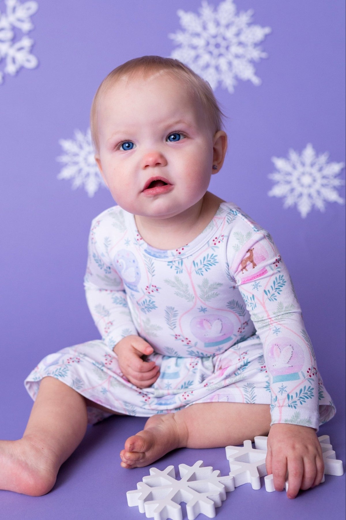 Bodysuit Twirlie Dress - Snow Much Wonder - The Sleepy Sloth