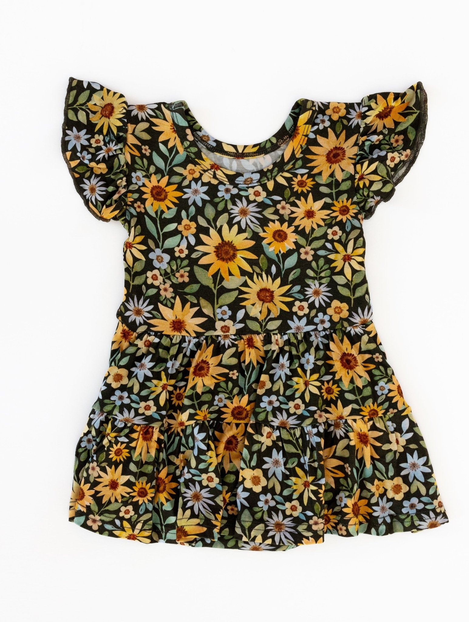 BODYSUIT TWIRLIE DRESS - YOU ARE MY SUNFLOWER - The Sleepy Sloth