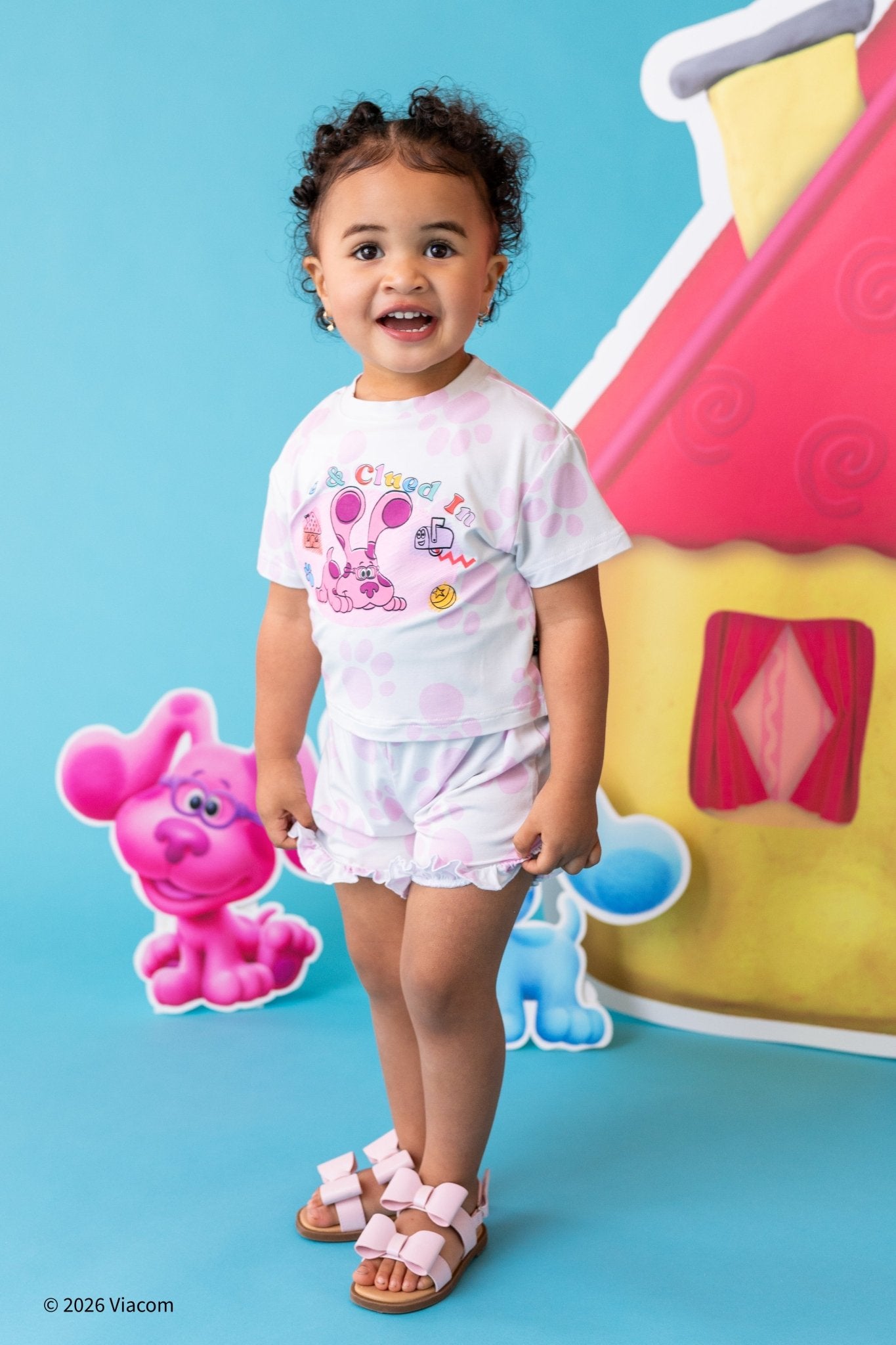Boxy Tee Short Set - Blues Clues & You™ Magenta - The Sleepy Sloth